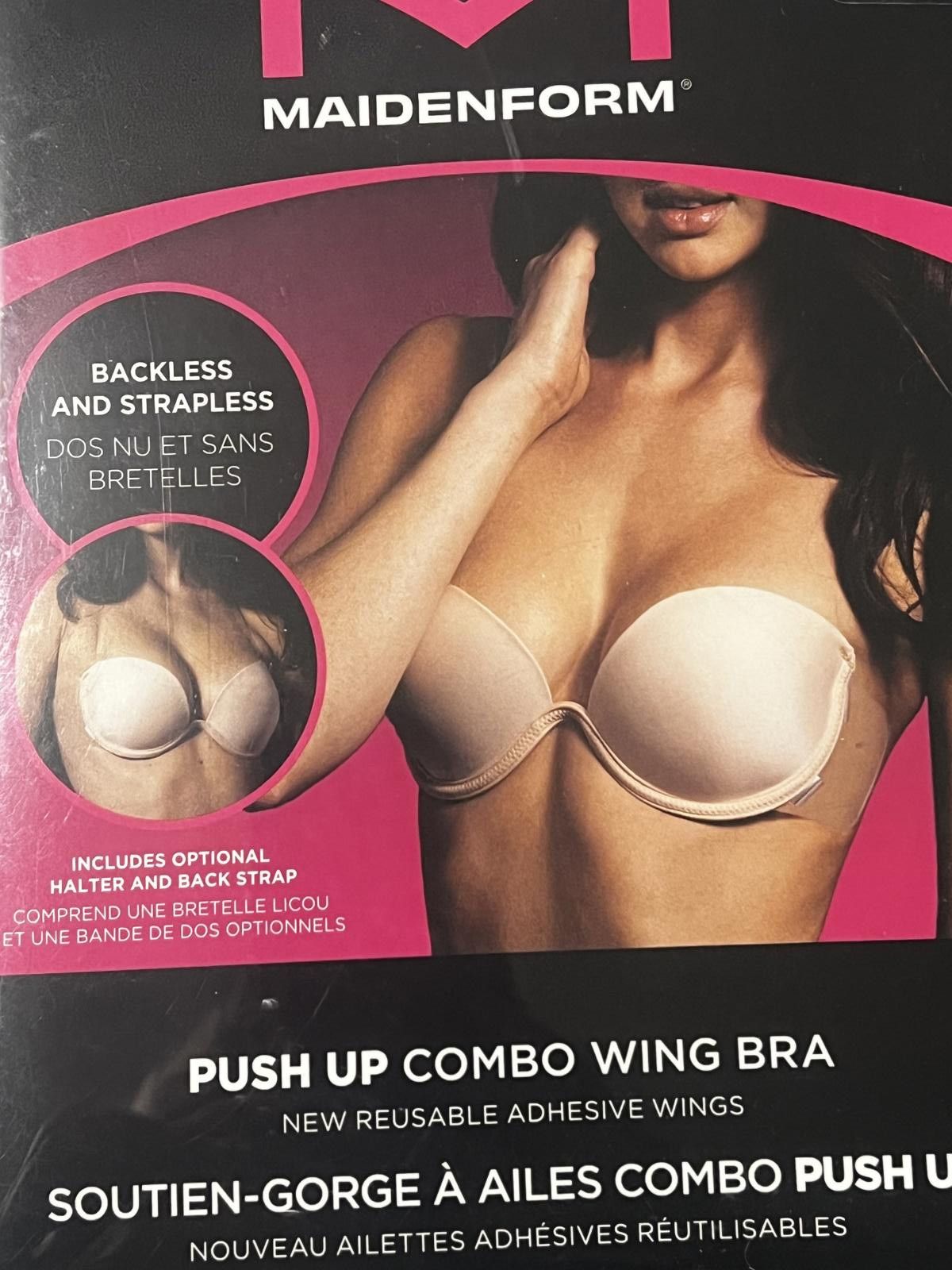 Other Maidenform Push Up Combo Wing Bra Backless and Strapless, Size ONE SIZE - 1 Thumbnail