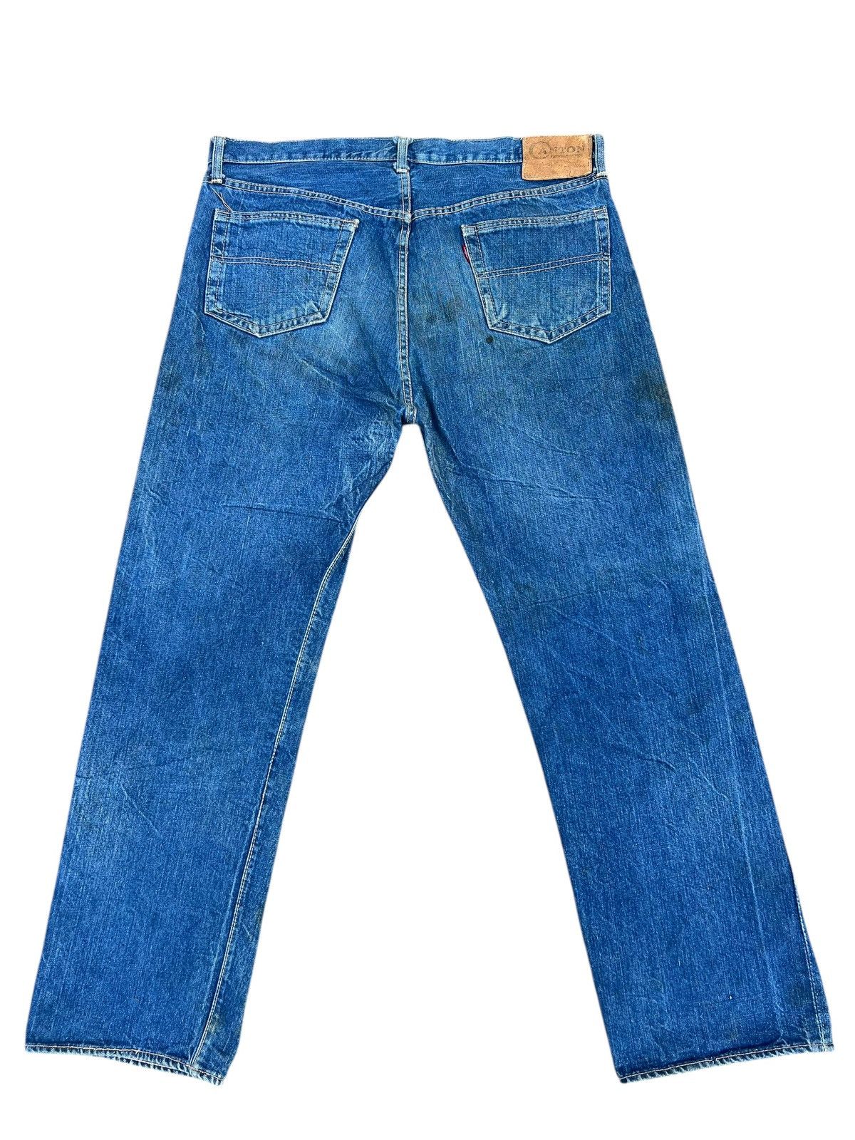 Vintage RARE! Vintage 60s Canton Fade Dirty Denim Selvedge Jeans Size US 36 / EU 52 - 14 Thumbnail