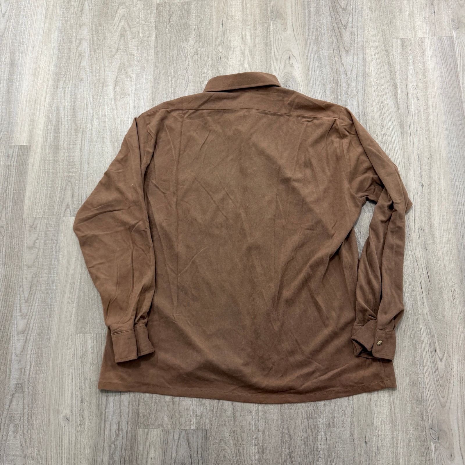 Vintage Vintage The Man's Shop Button Up Shirt Extra Large Brown Size US XL / EU 56 / 4 - 7 Thumbnail