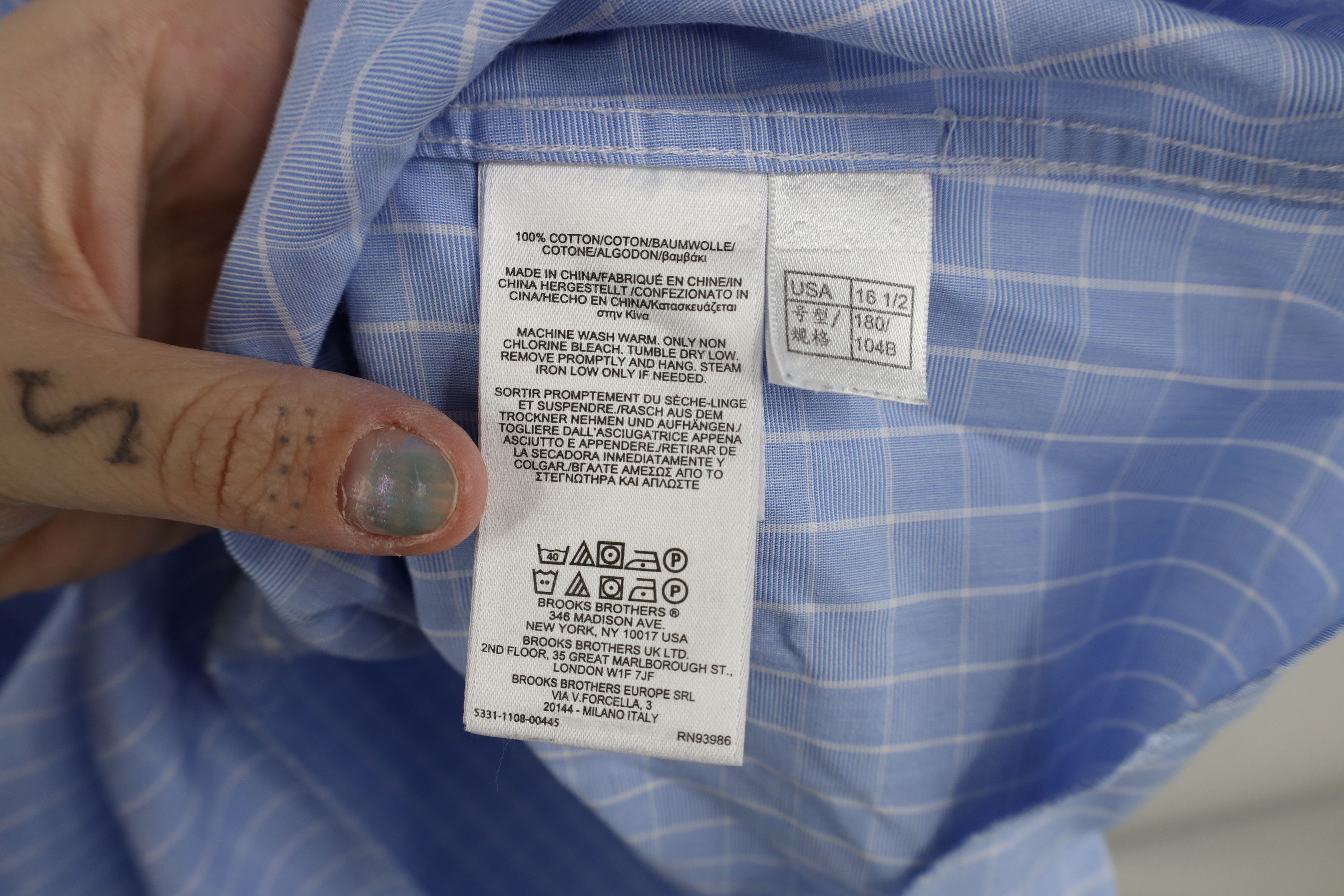 Brooks Brothers × Vintage Vintage 90s Brooks Brothers Regent Button Shirt Plaid Size US M / EU 48-50 / 2 - 6 Thumbnail