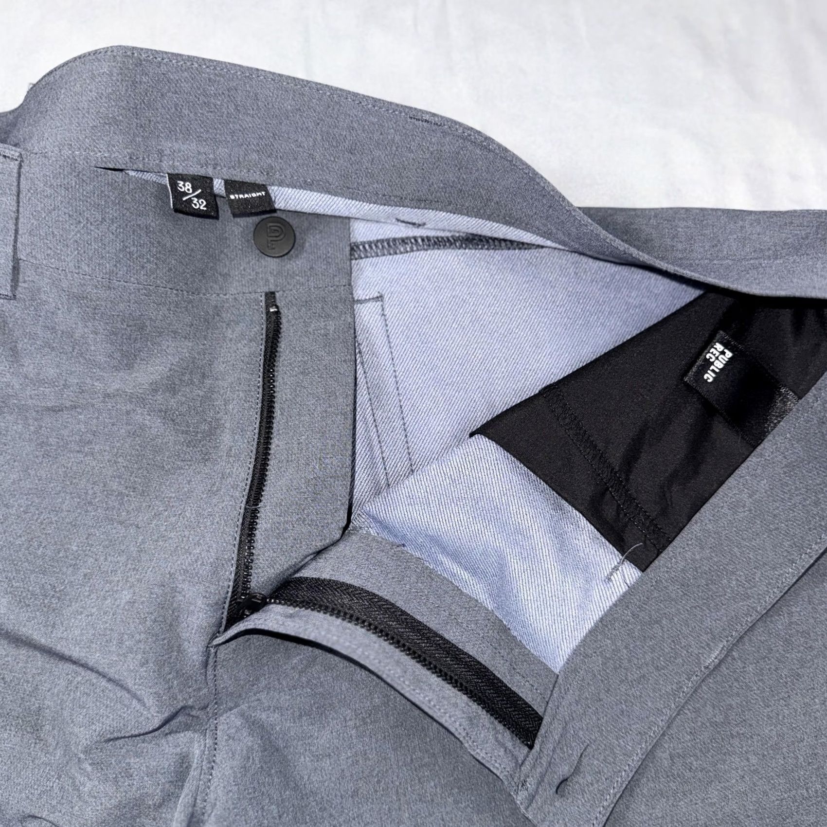 Vintage Public Rec Mens 38in Waist Size Chino Pants Gray Fit Size US 38 / EU 54 - 3 Thumbnail