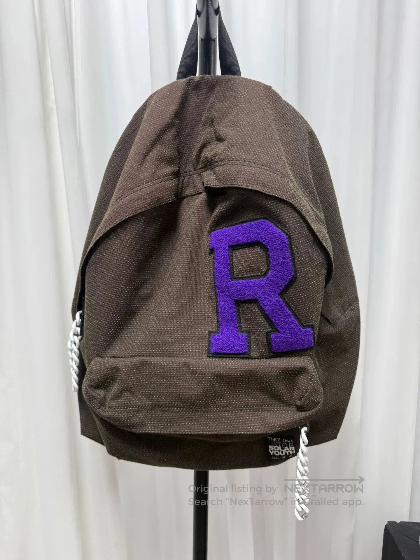 Raf Simons raf simons plush chain backpack in brown. Size ONE SIZE - 2 Thumbnail