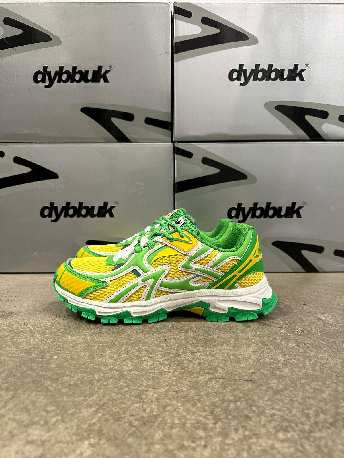 Dybbuk DYBBUK - Vortex V.2 Sneakers Yellow Green Size US 9 / EU 42 - 2 Thumbnail
