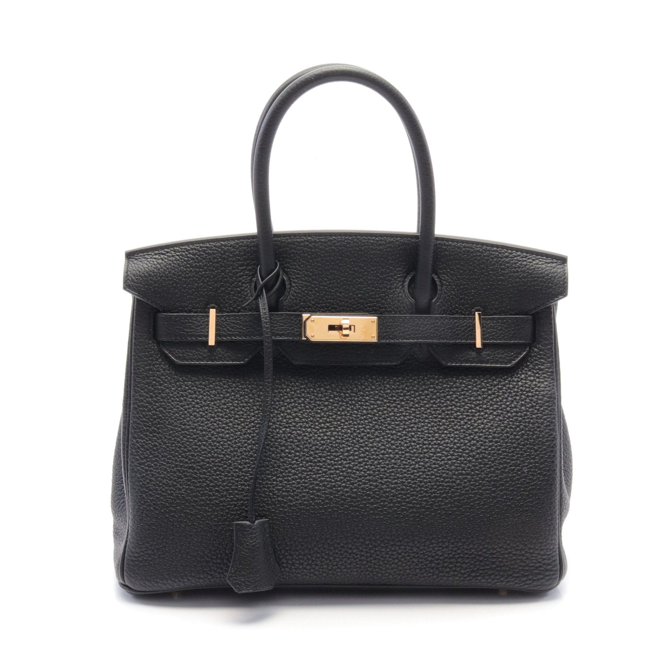 Hermes Hermes Birkin 30 Handbag Togo Black Gold Hardware D Stamp Size ONE SIZE - 1 Thumbnail