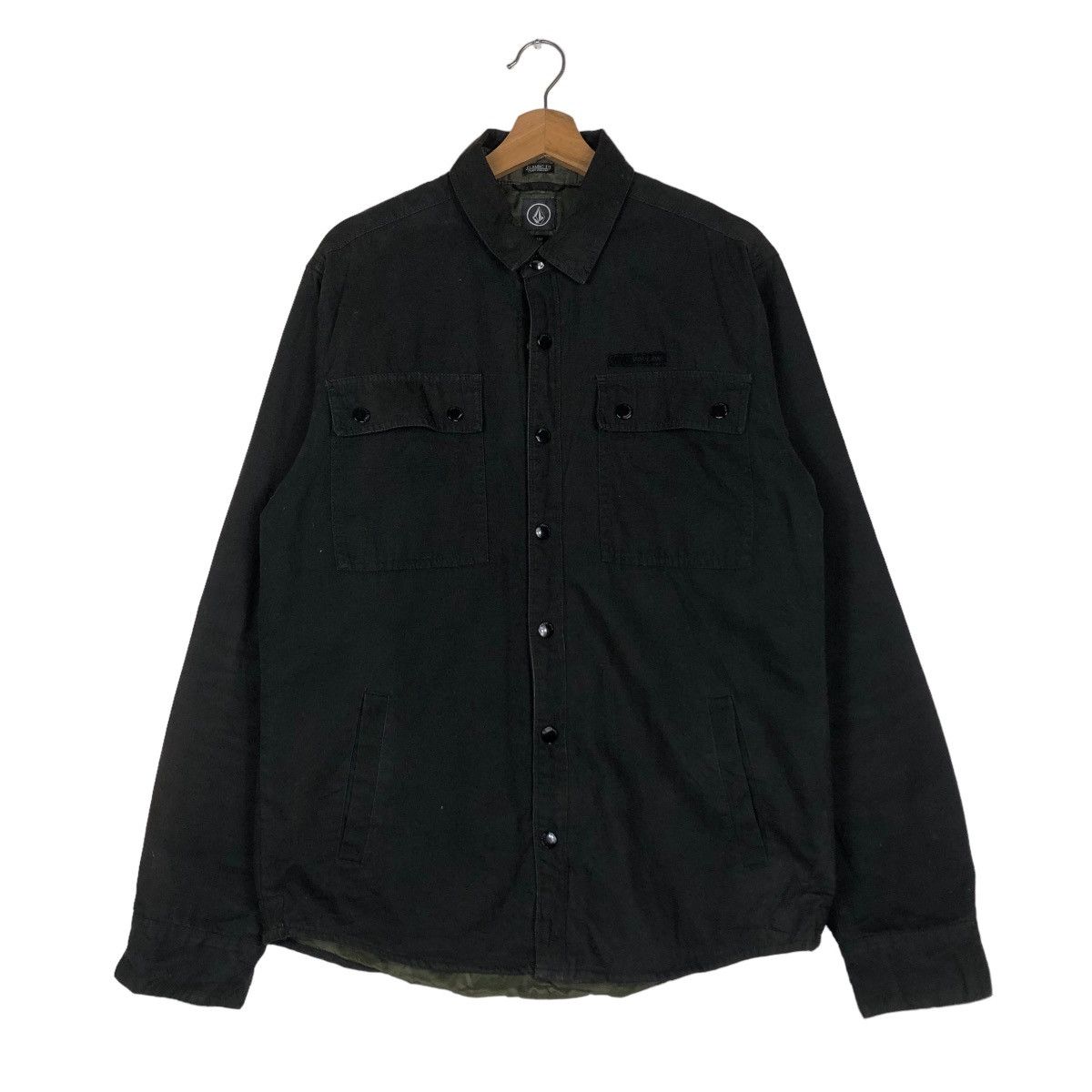 Japanese Brand 📌VINTAGE BIKER WOOL JACKET VOLCOM CARGO POCKET Size US M / EU 48-50 / 2 - 2 Thumbnail