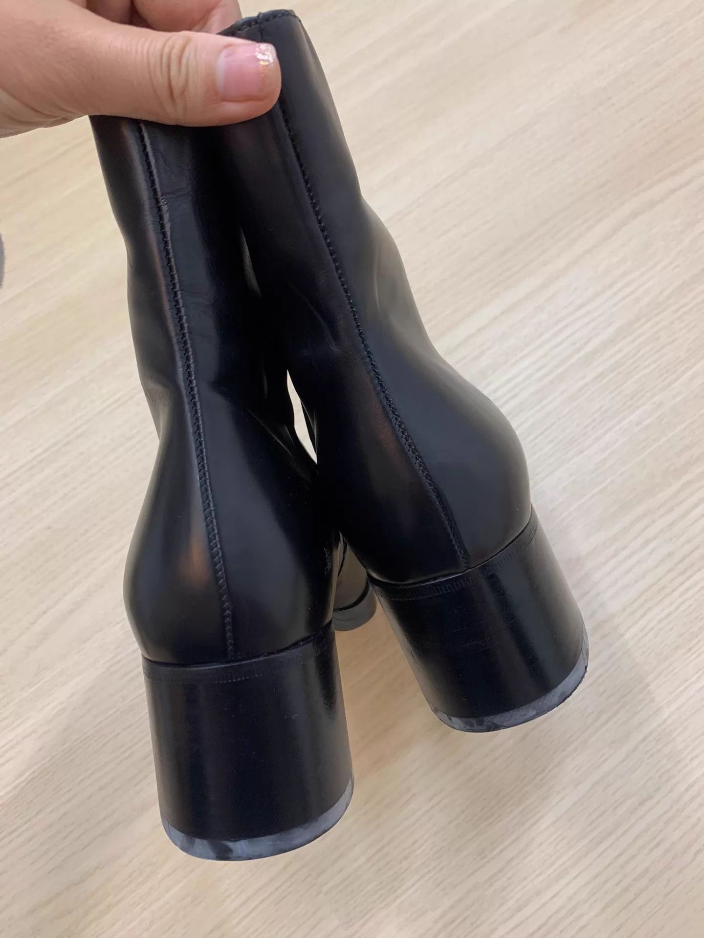 ALESSANDRO VASINI Alessandro Vasini Black Heeled Short Boots 39.5 Size US 9 / IT 39 - 4 Thumbnail