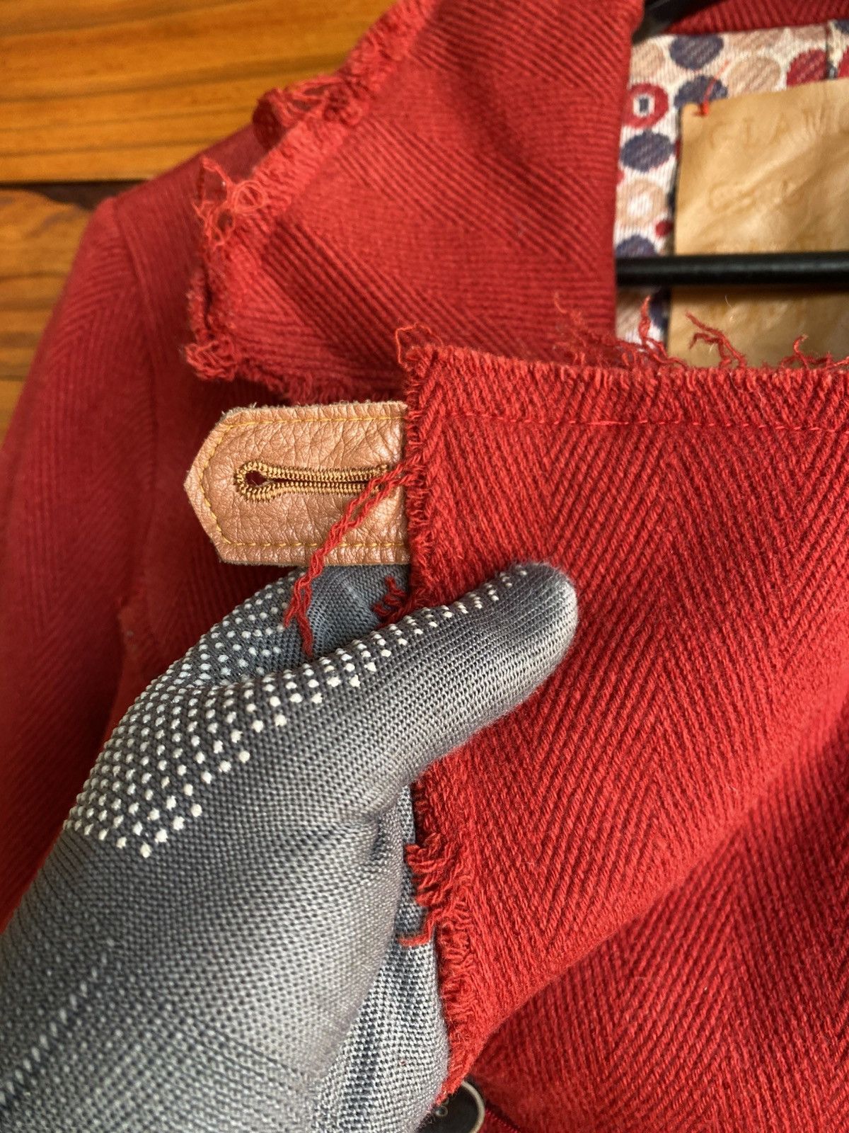 Hysteric Glamour Vintage Glamour Chic Distressed Red Double-Breasted Jacket Size M / US 6-8 / IT 42-44 - 12 Thumbnail