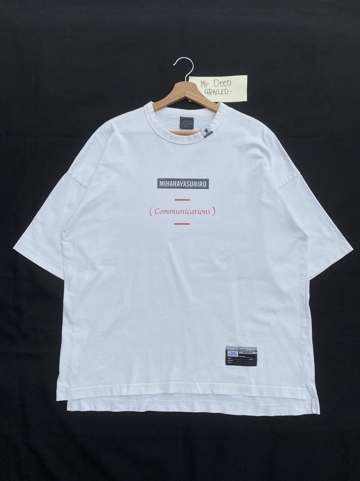 Maison MIHARA YASUHIRO Rare Miharayasuhiro Communications x GU Tshirt Size US L / EU 52-54 / 3 - 2 Thumbnail