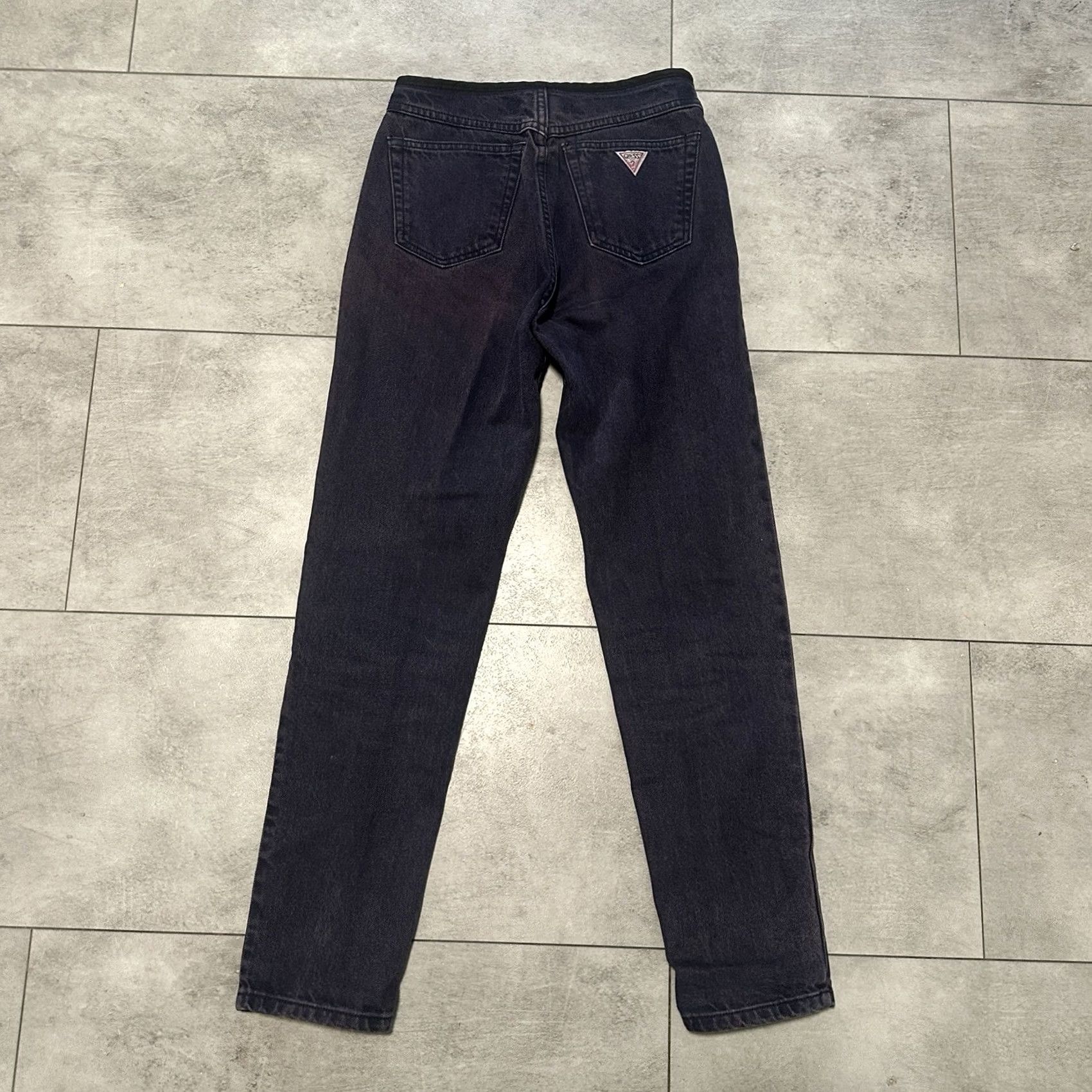 Guess VINTAGE Guess Purple Jeans Pants 90s Latch Button 26x30 Denim Cotton Adults 28? Size 28" / US 6 / IT 42 - 3 Thumbnail