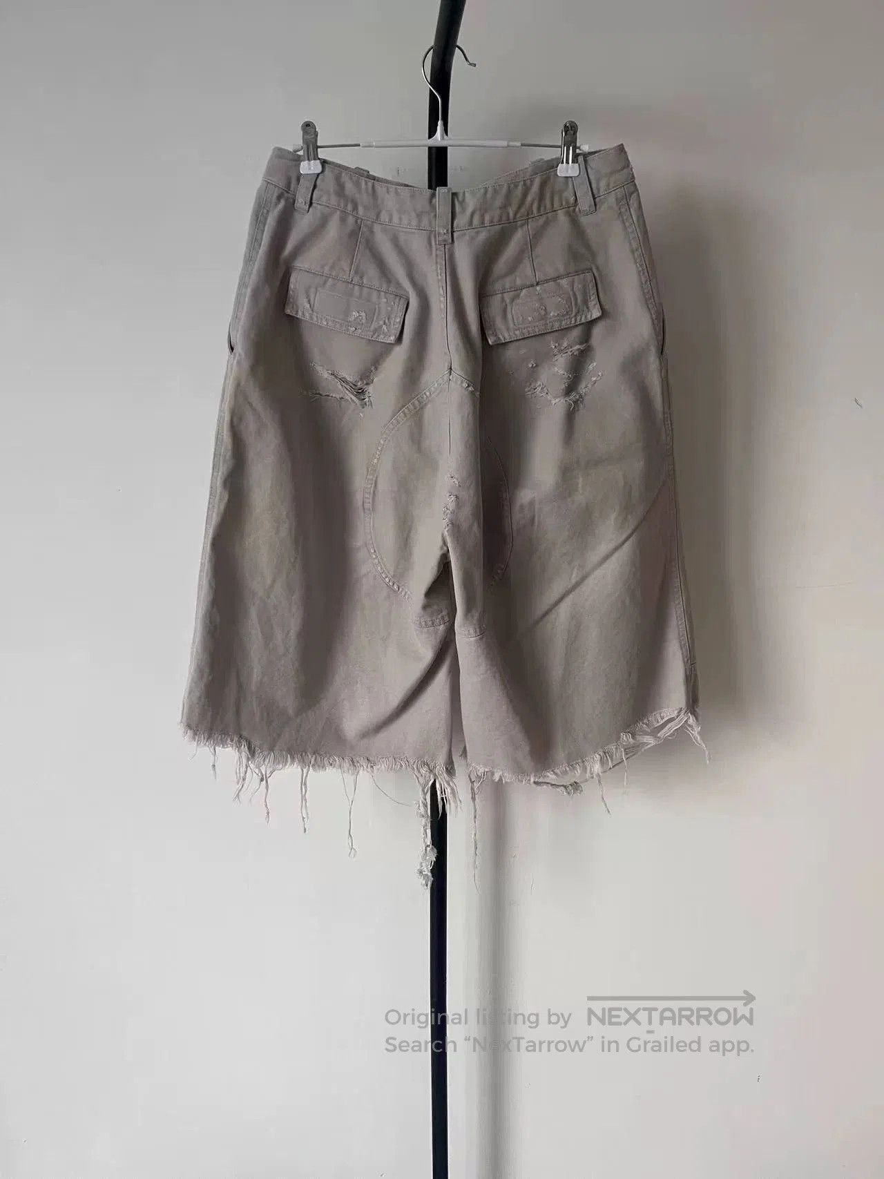 Balenciaga Balenciaga Men's Distressed Cotton Shorts. Size US 26 / EU 42 - 2 Thumbnail