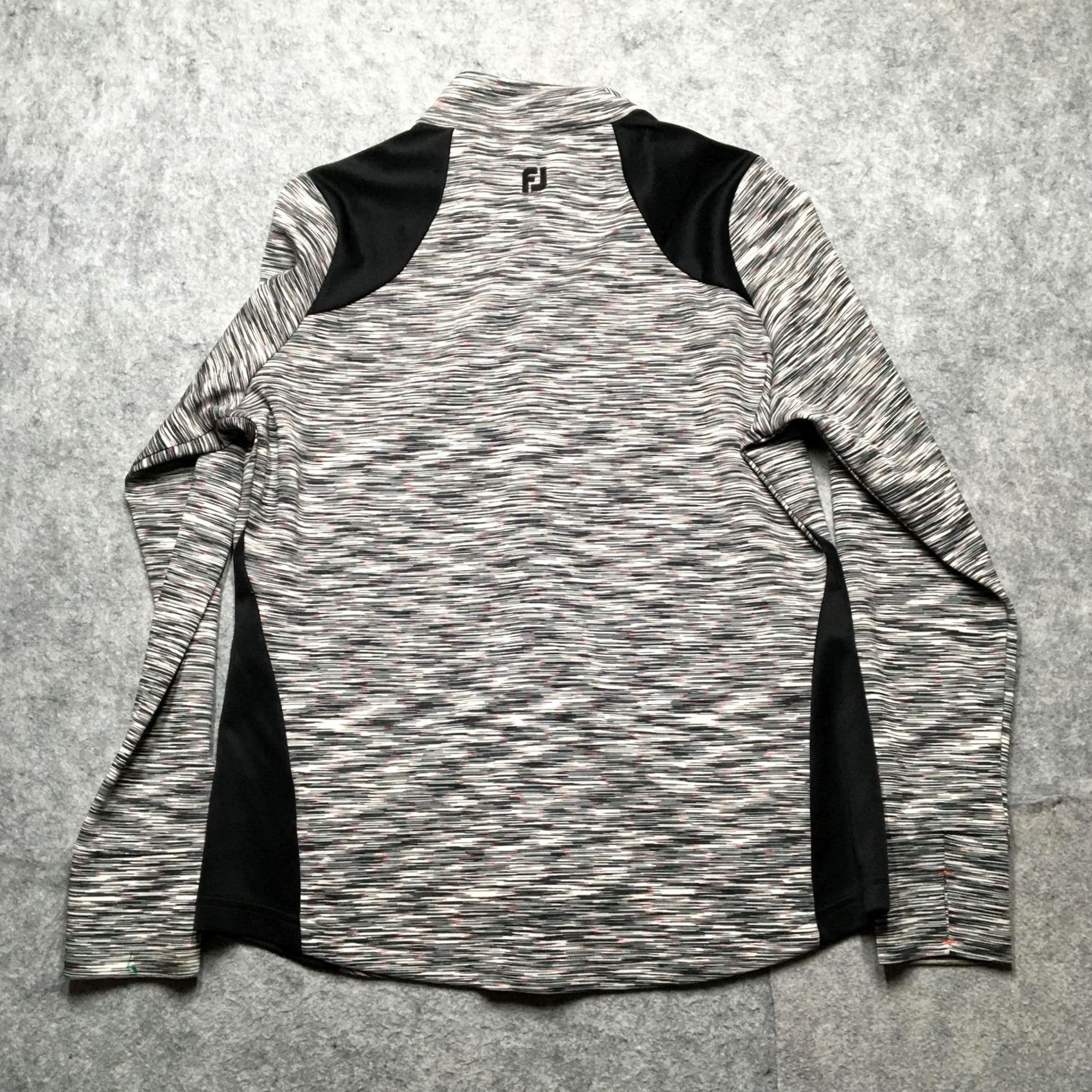 Footjoy FootJoy Pullover Jacket Womens XL Gray Black Red Full Zip Golf Stretch Athletic Size XL / US 12-14 / IT 48-50 - 6 Thumbnail