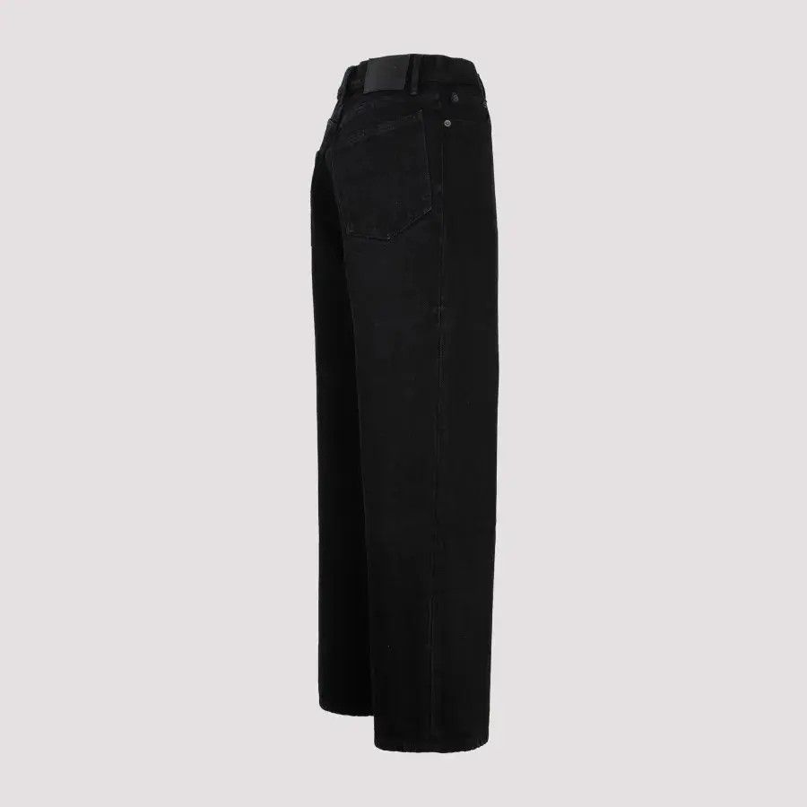 Balenciaga o1w1db11224 Ankle Cut Jeans in Black Size 29" - 3 Thumbnail
