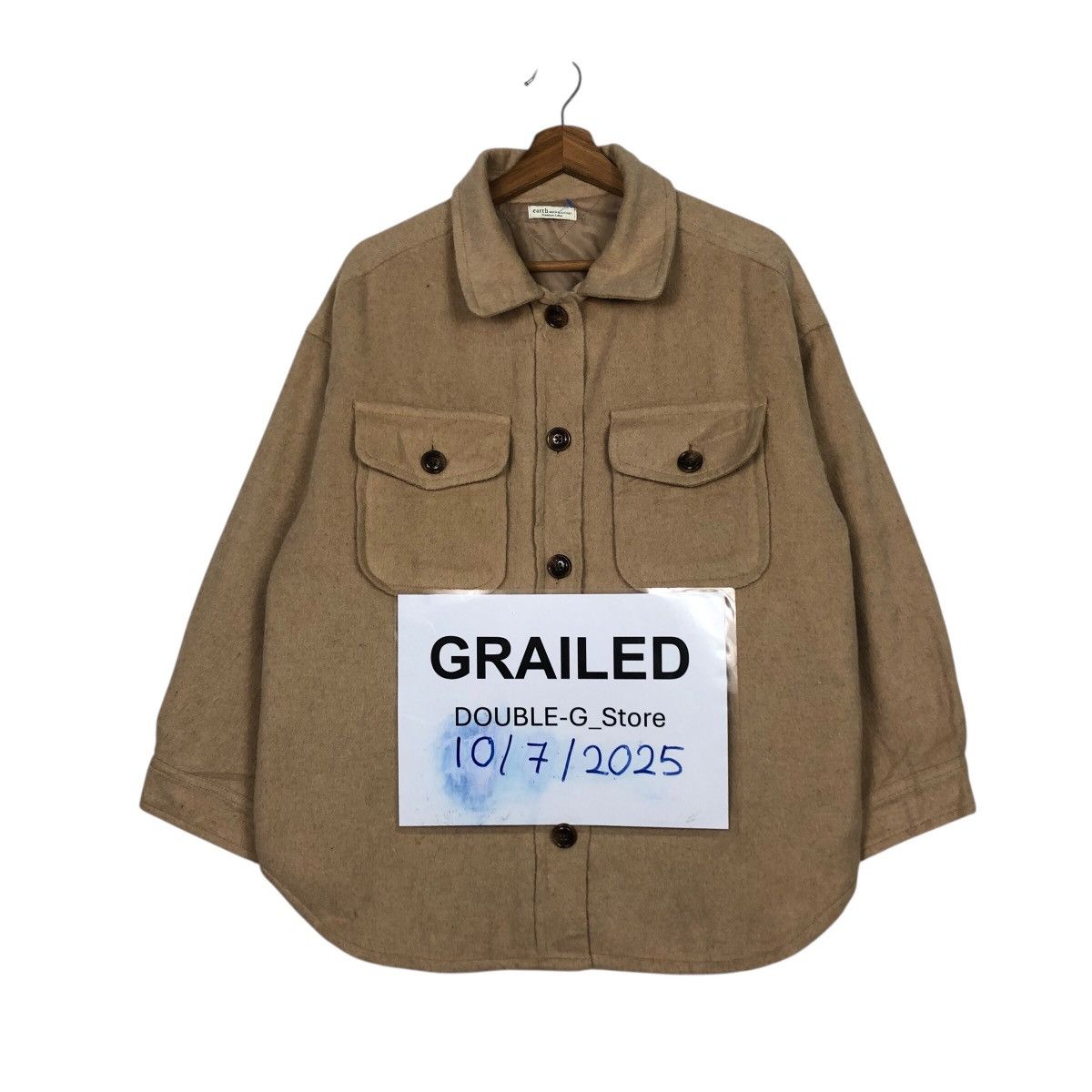 📌Vintage Wool Work Jacket Earth Music & Ecology Issey Miyake