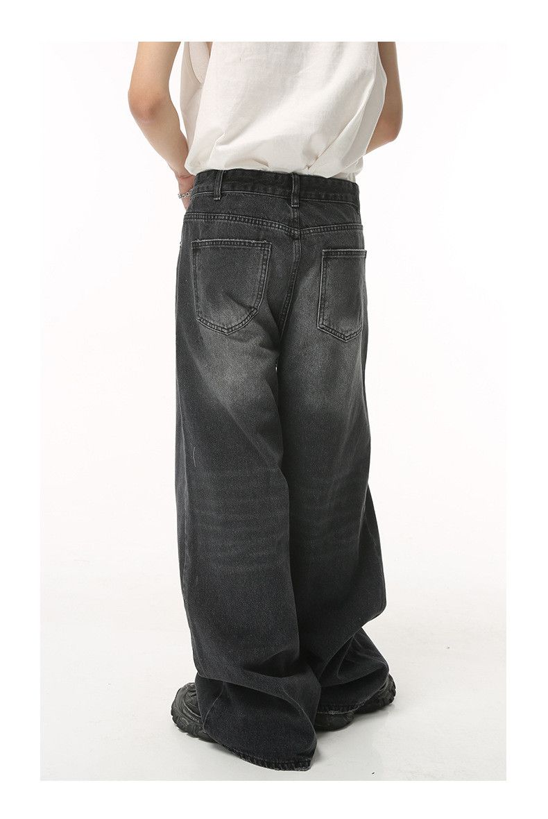 Japanese Brand × Jean Vintage wide-leg loose washed jeans Size US 32 / EU 48 - 4 Thumbnail