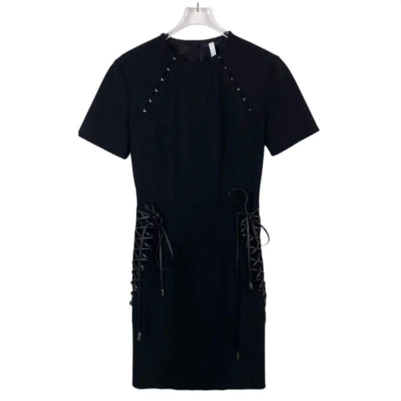 Louis Vuitton Louis Vuitton Black Short Sleeve Dress for Women 0089 Size XXS / US 00 / IT 34 - 1 Thumbnail