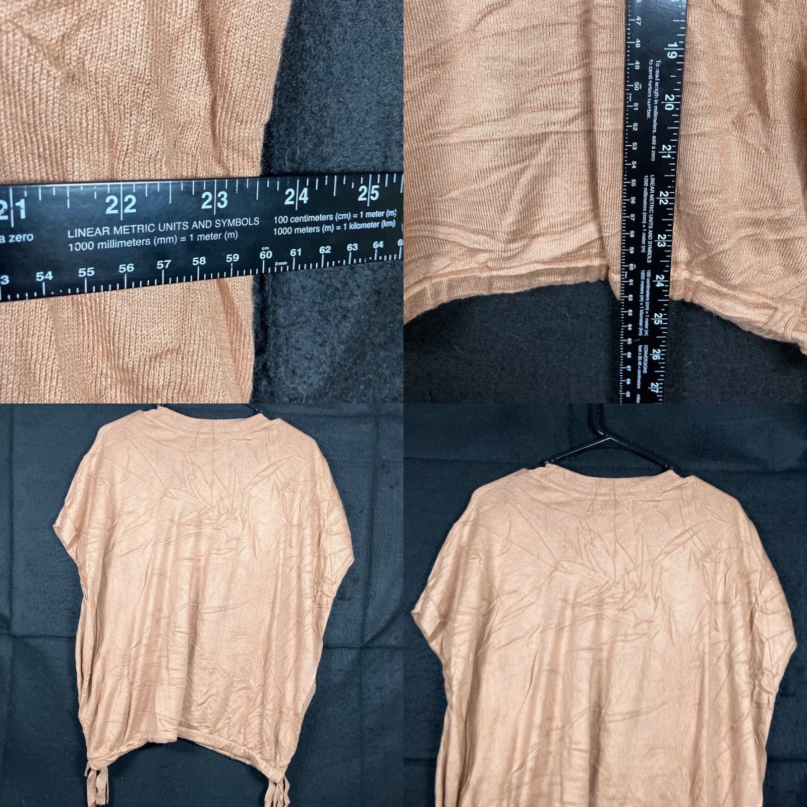 Banana Republic Banana Republic Womens Sweater Brown Cap Sleeve Crew Neck Tie Sides Stretch XL Size XL / US 12-14 / IT 48-50 - 8 Thumbnail