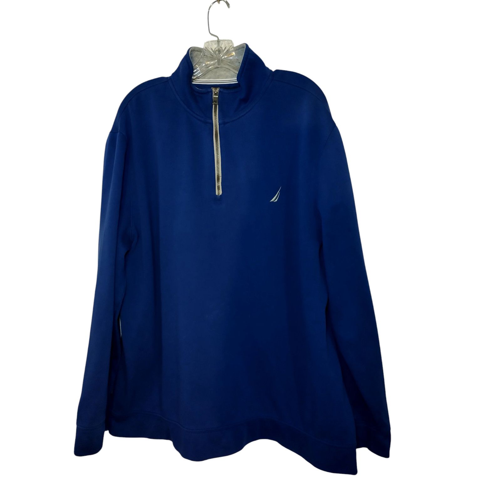 Nautica Nautica Mens Pullover Quarter zip Sweatshirt Blue Sz XXL Size US XXL / EU 58 / 5 - 2 Thumbnail