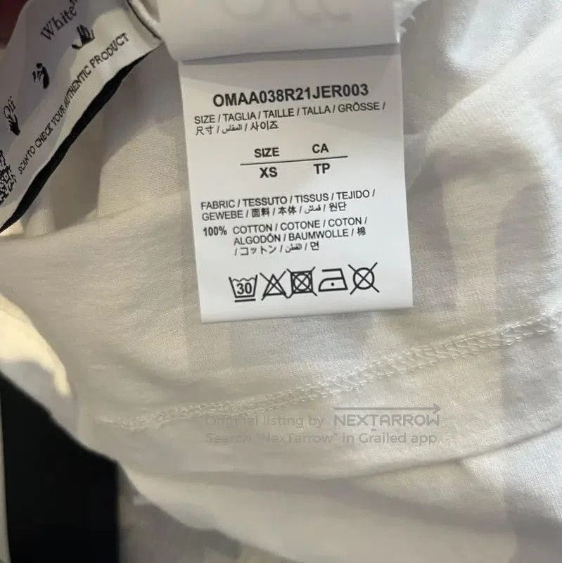 Off-White Off-White Summer Short Sleeve White T-Shirt . Size XS / US 0-2 / IT 36-38 - 5 Thumbnail