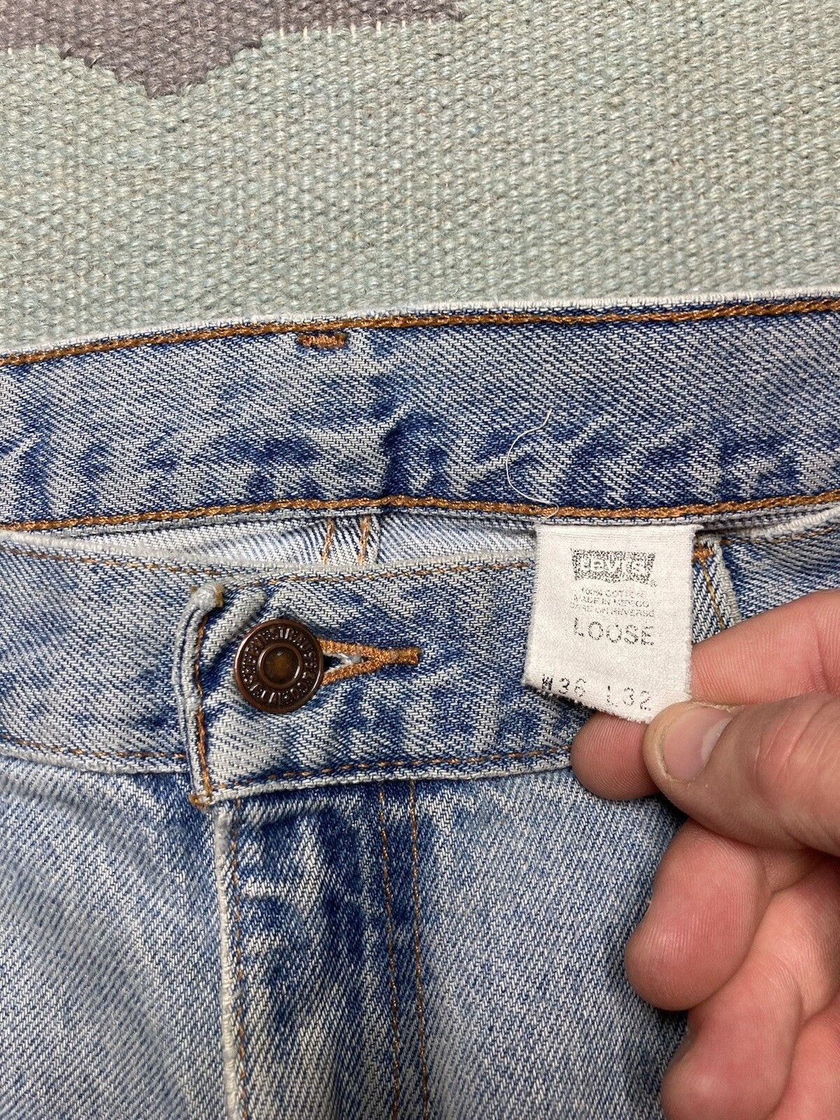 Vintage Levi’s 545 jeans loose baggy Silver Tab 90s y2k skater 36x30 Size US 36 / EU 52 - 10 Thumbnail