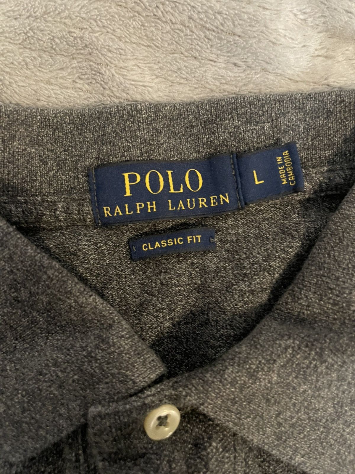 Polo Ralph Lauren Polo Ralph Lauren Dark Grey Polo/Shirt Size US L / EU 52-54 / 3 - 3 Thumbnail