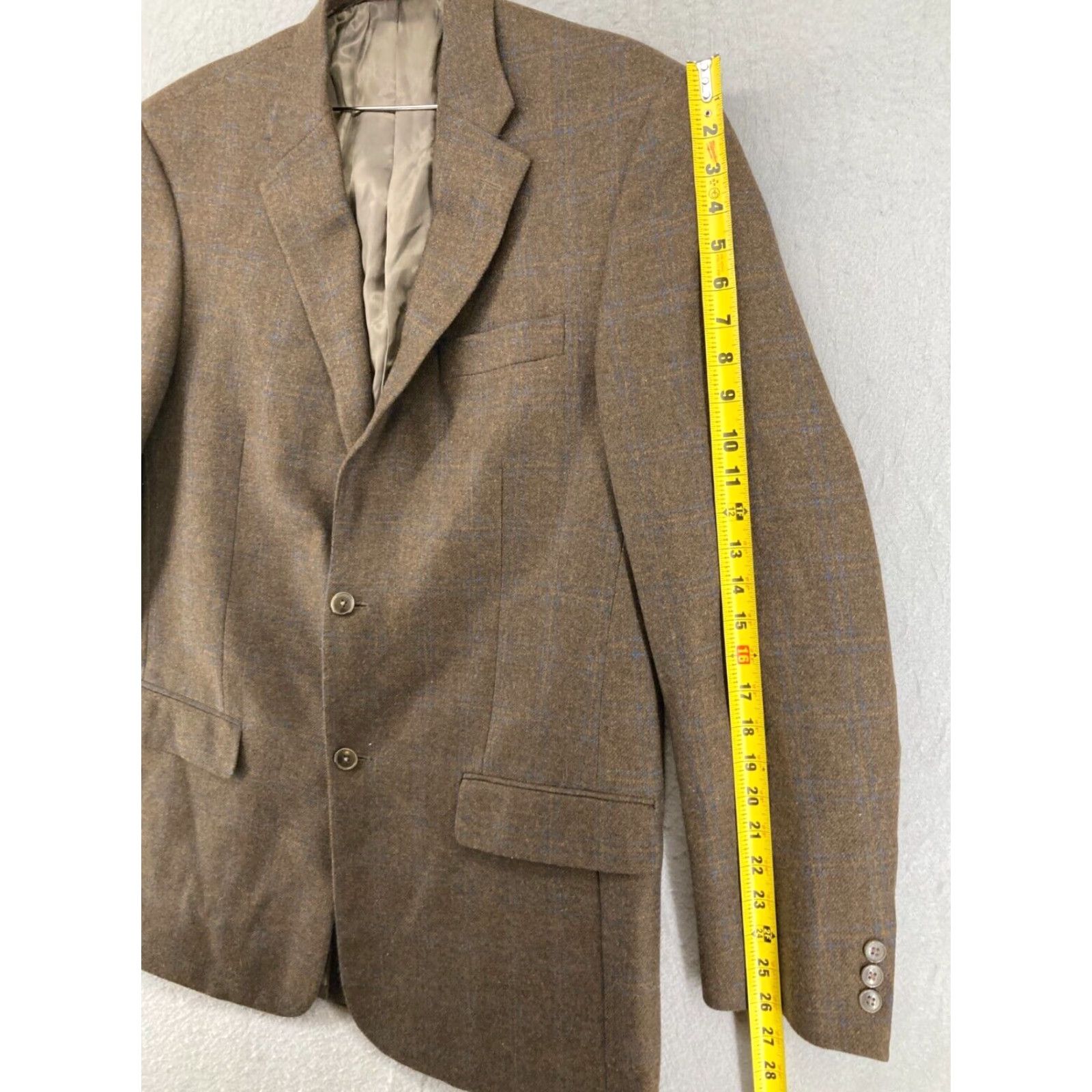 Vintage lyle and scott Sport Coat Mens 44L Silk Wool Cashmere Coat Size US S / EU 44-46 / 1 - 4 Thumbnail