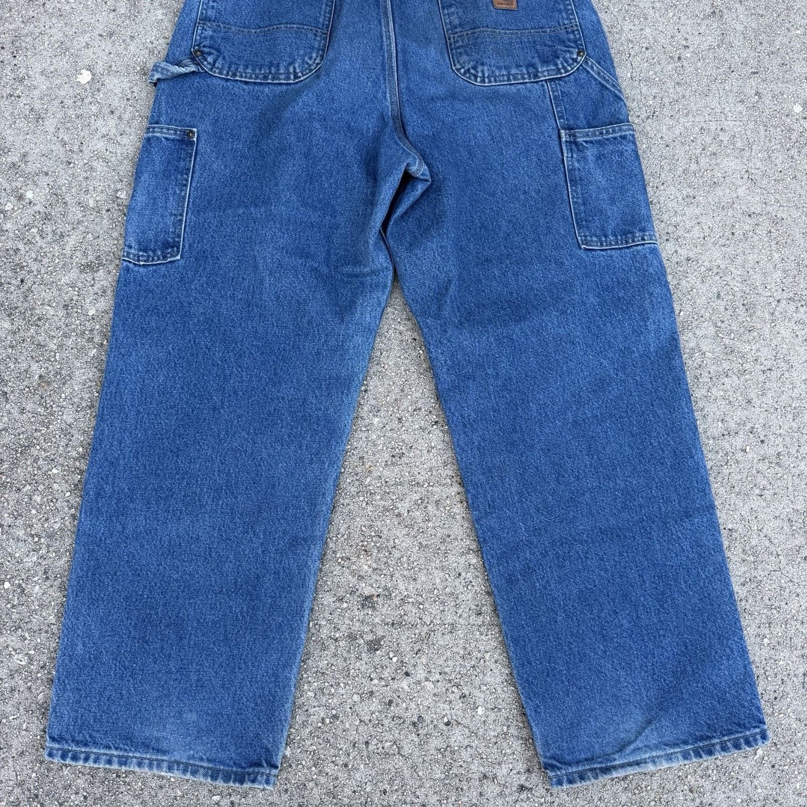 Carhartt × Vintage Vintage Carhartt Denim Double Knee Carpenter Pants 36x30 Size US 36 / EU 52 - 6 Thumbnail