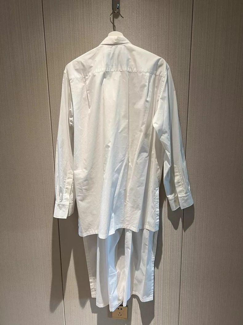 Yohji Yamamoto Yohji Yamamoto 94ss White Shirt Size US L / EU 52-54 / 3 - 3 Thumbnail