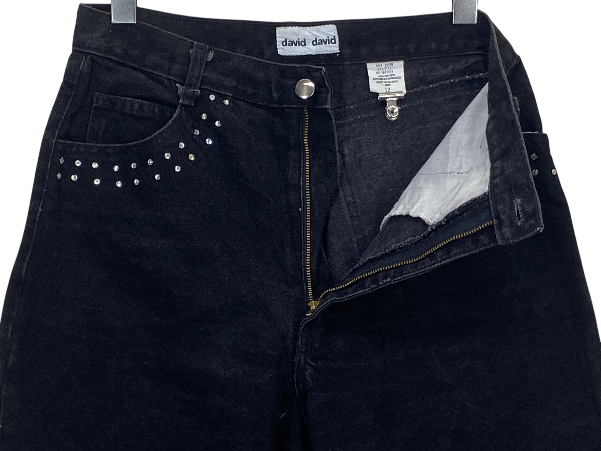 Other David David High Waisted Black Jeans Size 28" / US 6 / IT 42 - 5 Thumbnail