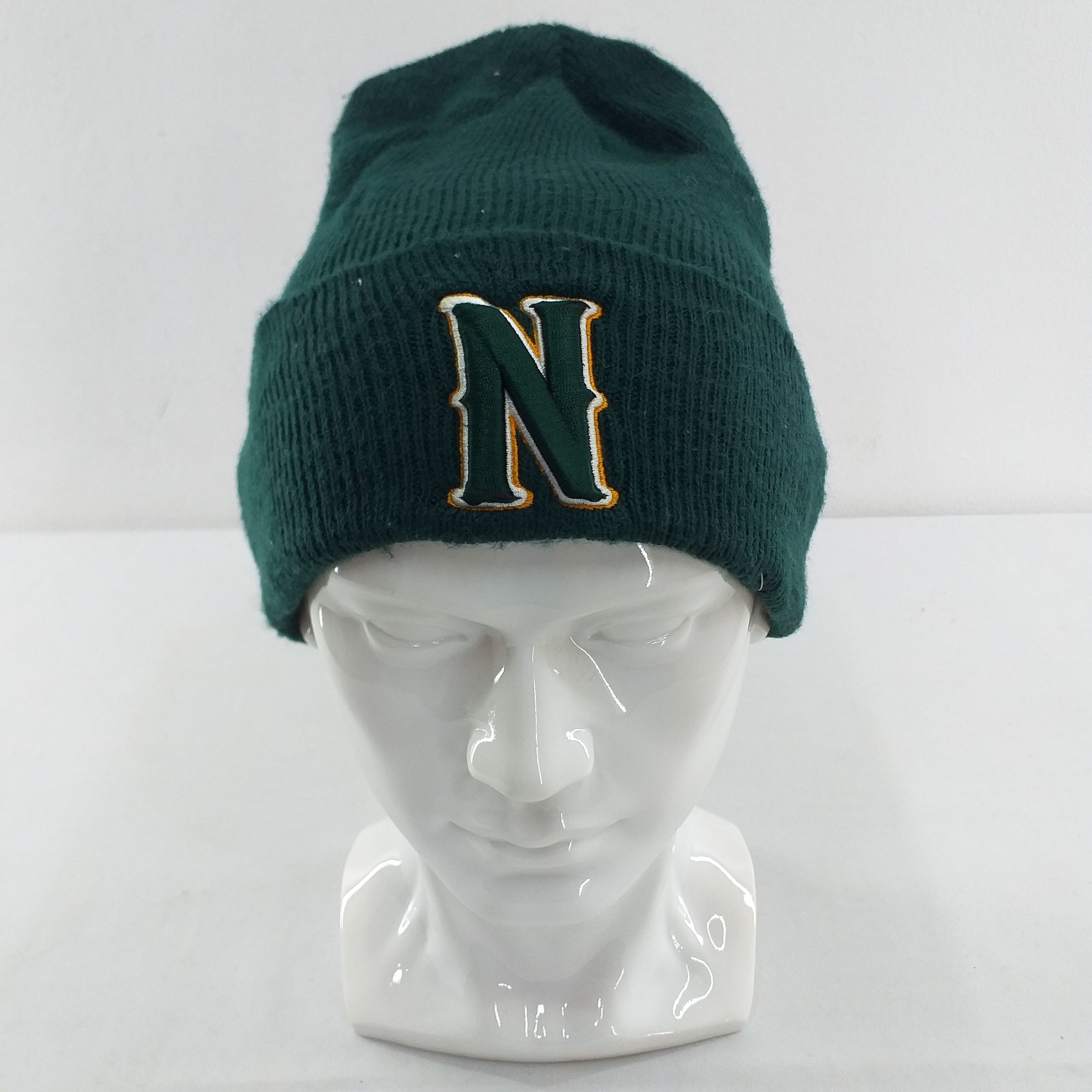Japanese Brand Letter 'N' Embroidery Snow Cap Hat Beanie -BN136 Size ONE SIZE - 1 Thumbnail