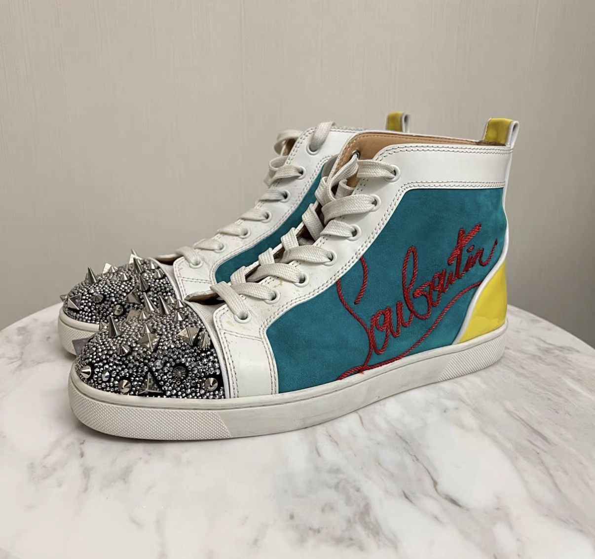 Christian Louboutin Christian Louboutin Spiked High Top Shoes J42 Size US 8 / EU 41 - 1 Thumbnail