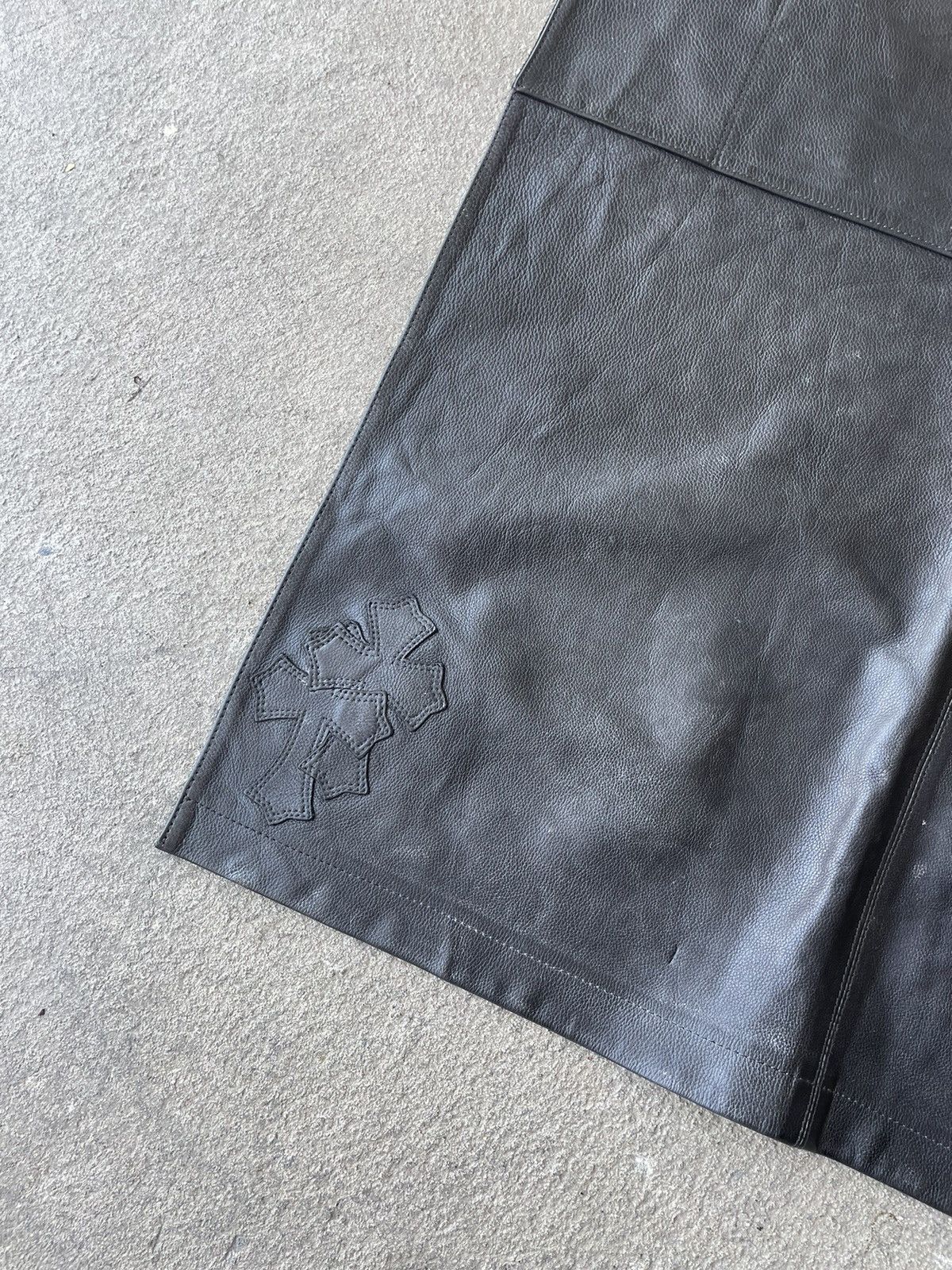 Chrome Hearts Chrome Hearts Cross Patch Leather Apron Size ONE SIZE - 6 Thumbnail