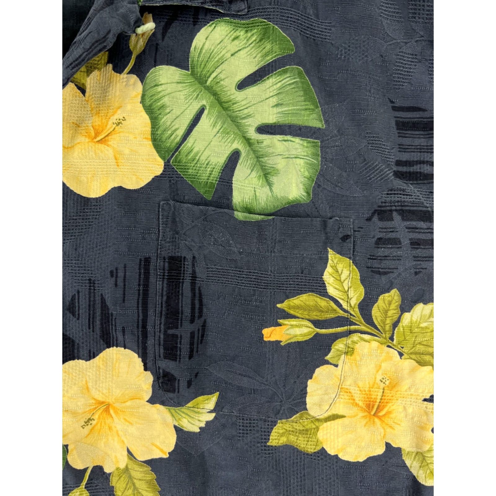Tommy Bahama Tommy Bahama Shirt Men Large Black Green Floral Palm Hawaiian 100% Silk Beach Size US L / EU 52-54 / 3 - 6 Thumbnail