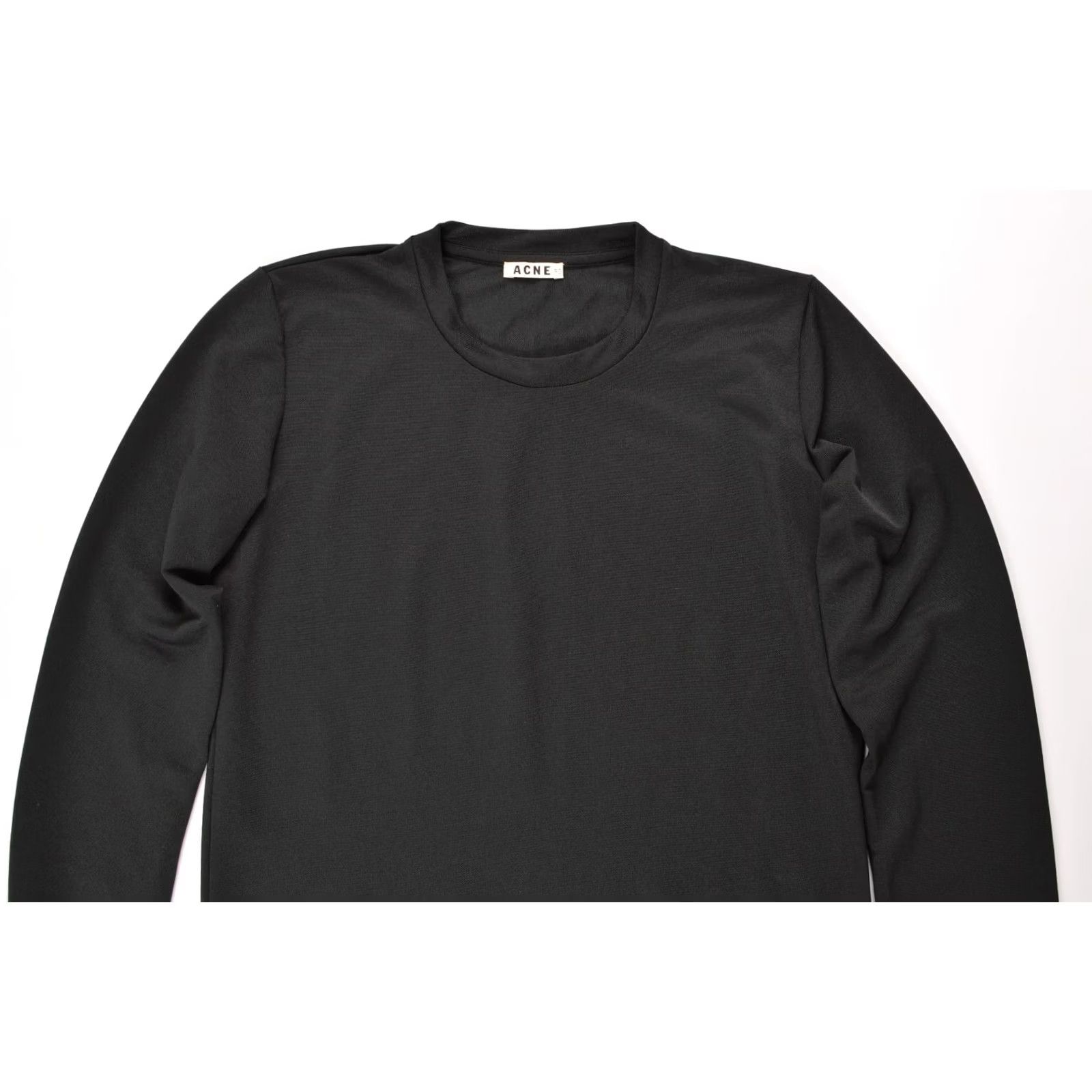 Acne Studios Acne Studios Blix Nylon T-Shirt Longsleeve PAW13 Made in Portugal Size M Black Womens Size M / US 6-8 / IT 42-44 - 2 Thumbnail