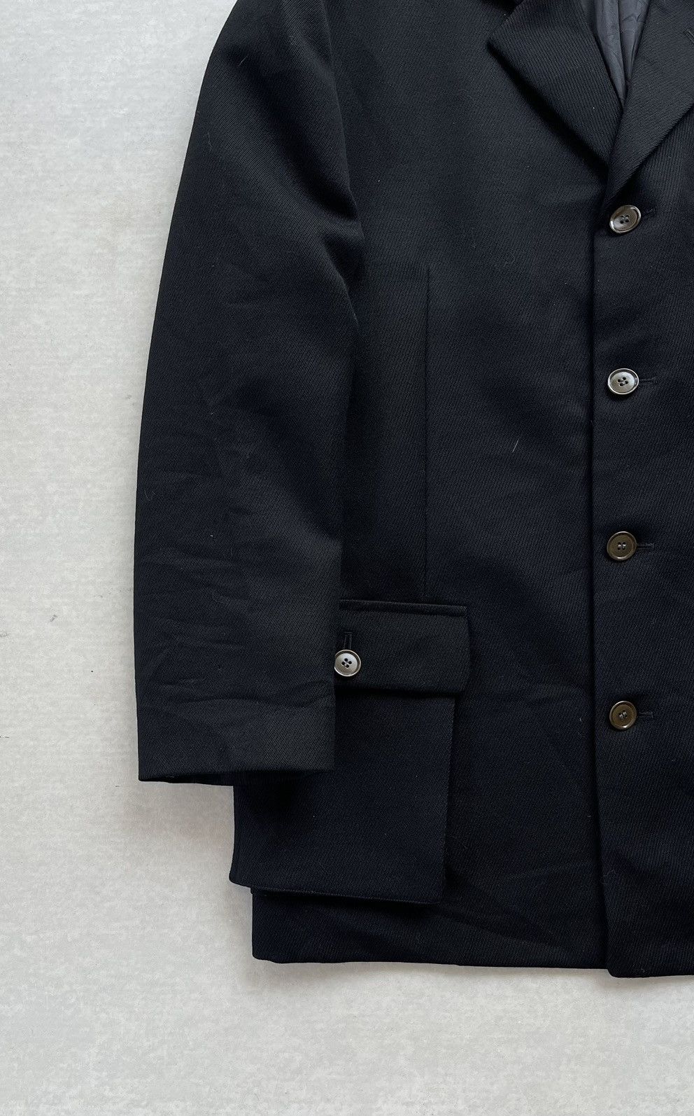 Katharine Hamnett London 🔥VINTAGE KATHARINE HAMNETT LONDON WOOL BUTTON SUIT BLACK Size US M / EU 48-50 / 2 - 6 Thumbnail