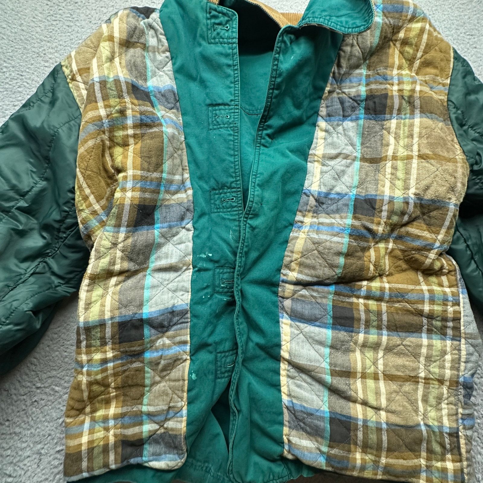 Other VTG 90s Saddlebrook Plaid Lined Barn Chore Canvas Coat Large Size US L / EU 52-54 / 3 - 10 Thumbnail