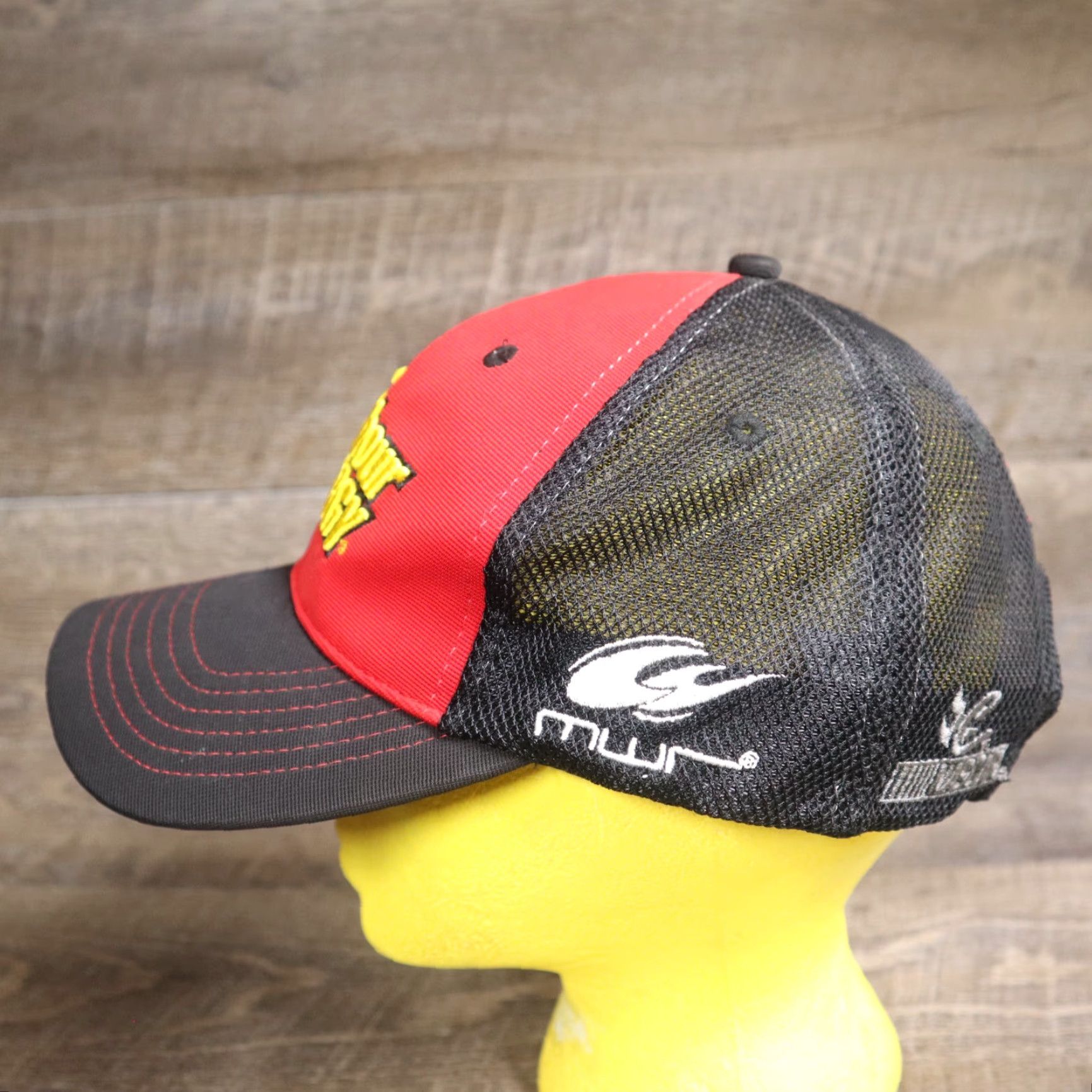 Vintage Cap America Hat Cap Adult Adjustable Strapback Cap America Baseball Hat Unisex Adults Charcoal/Red Adjustable Strapback Cap America Beltline? Size ONE SIZE - 5 Thumbnail