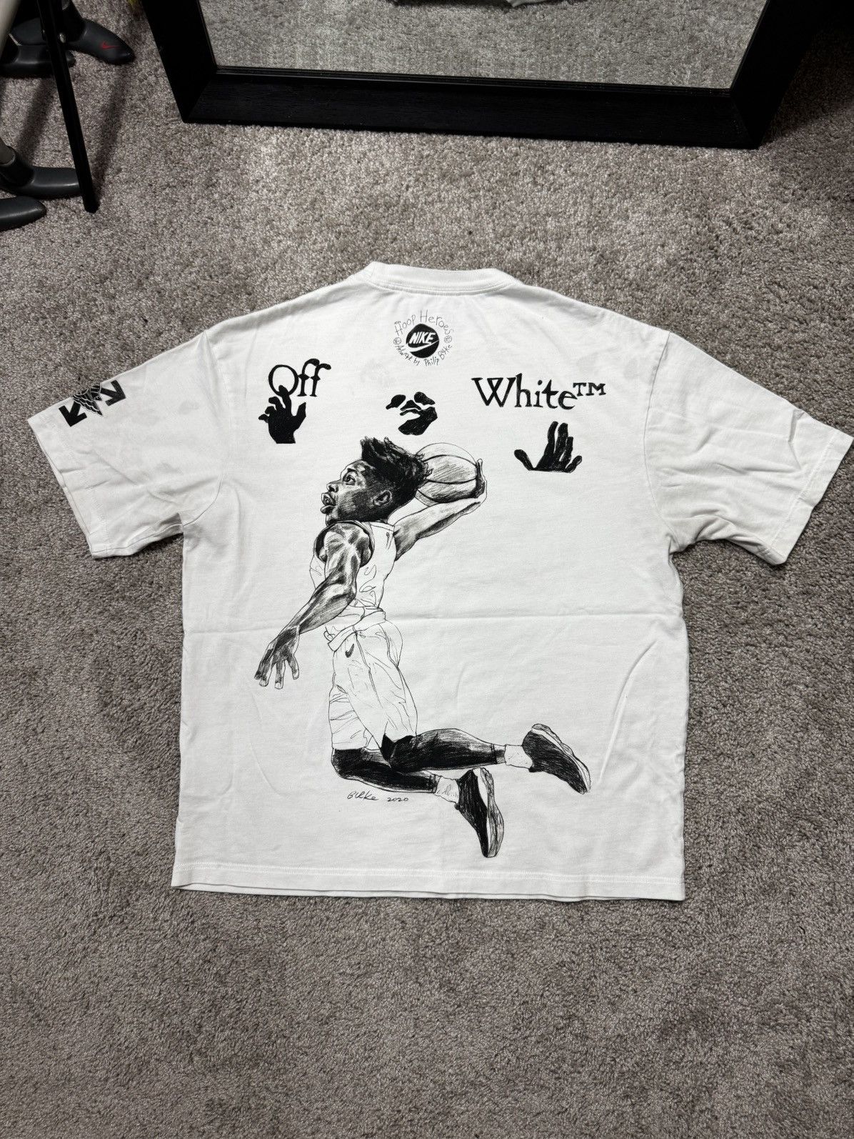 Jordan Brand Off-White x Jordan ‘White Tee’ S/S ‘21 Size US L / EU 52-54 / 3 - 2 Thumbnail