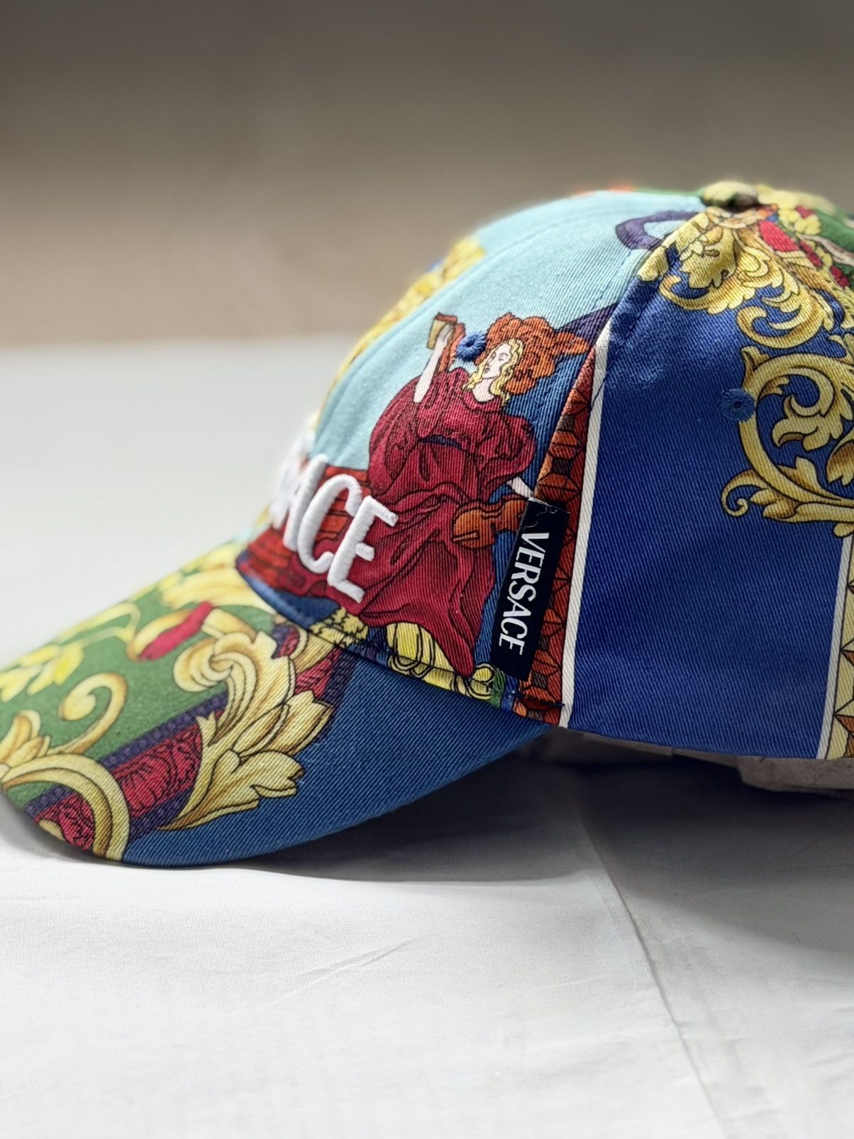 Versace Versace Baroque Renaissance Print Baseball Cap Hat Size ONE SIZE - 6 Thumbnail