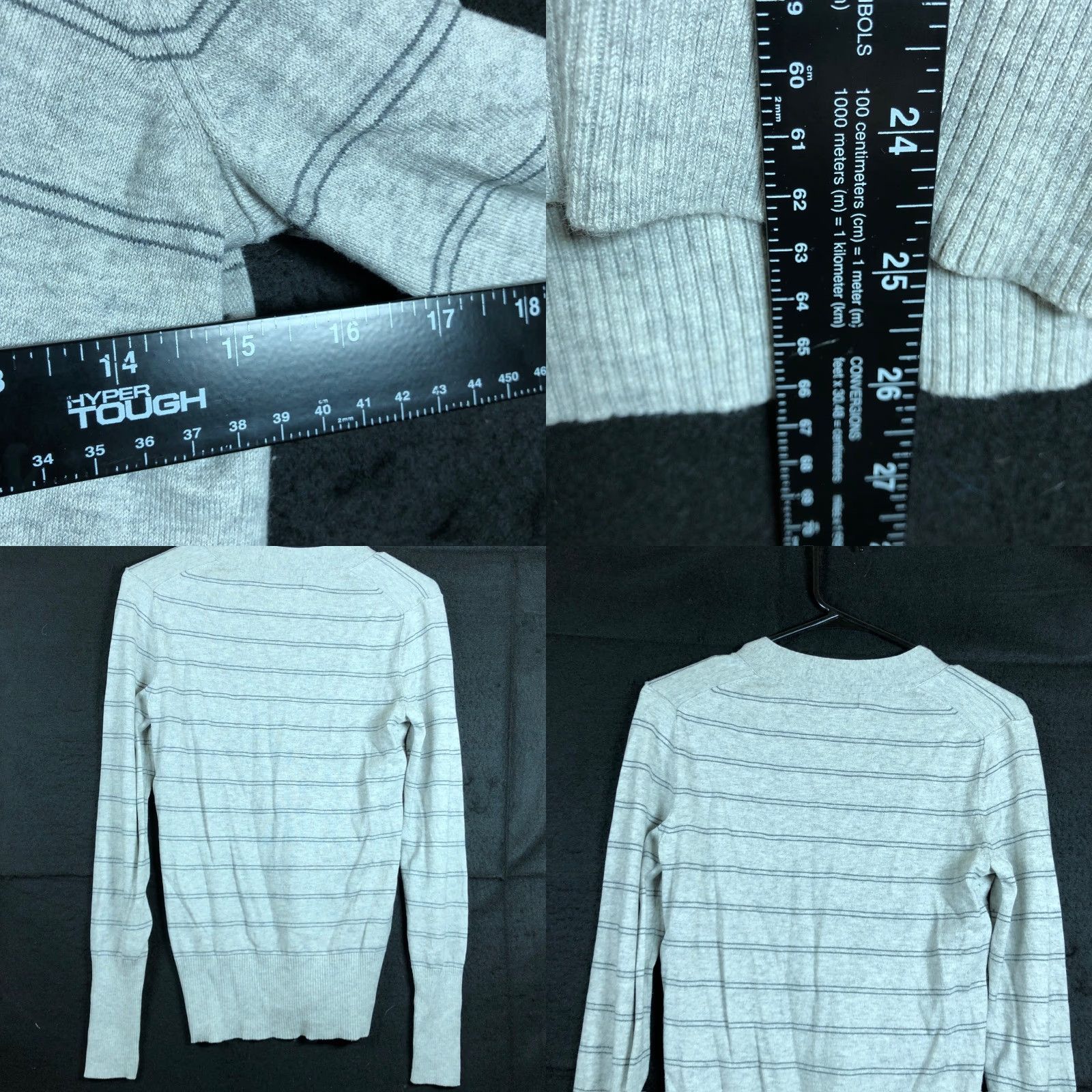 Banana Republic Banana Republic Womens Sweater Gray Pullover V-Neck Silk Cashmere Stretch Small Size S / US 4 / IT 40 - 8 Thumbnail
