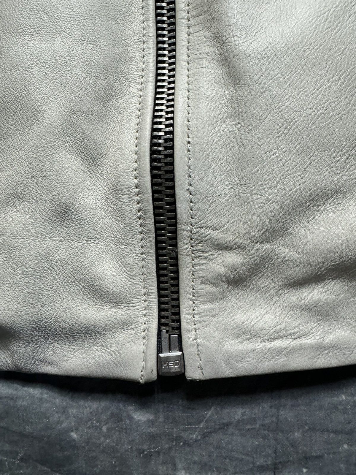 Heron Preston H2 by Heron Preston Leather Jacket in White Size US L / EU 52-54 / 3 - 7 Thumbnail