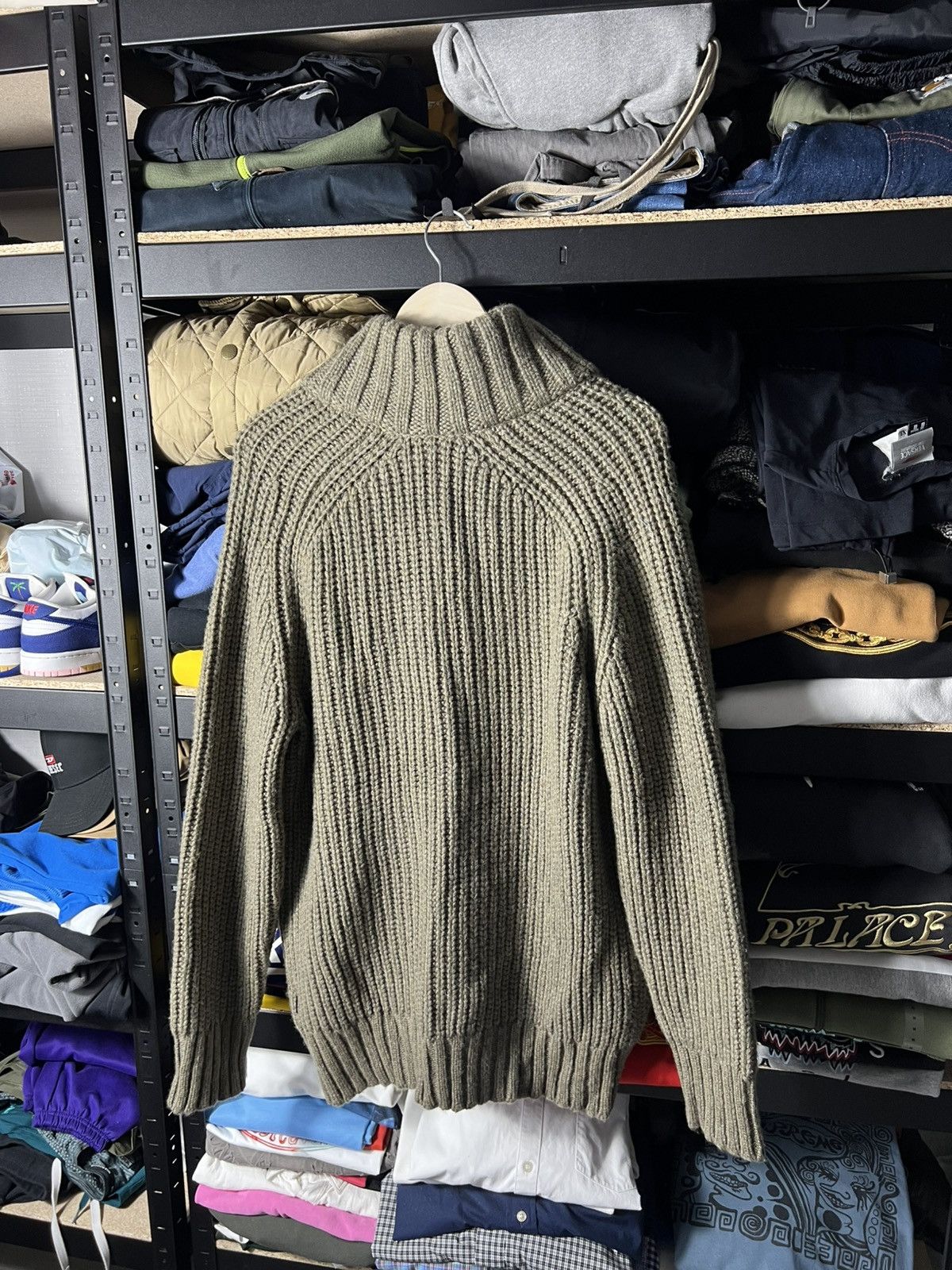 Hugo Boss RRP 520$ NWT Boss Luxury Wool Chunky Knit Sweater Green Size US M / EU 48-50 / 2 - 8 Thumbnail