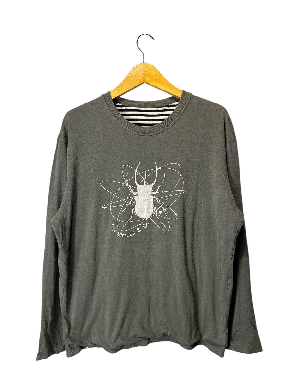 Levi's Vintage Clothing Levi Strauss & Co. SPIDER REVERSIBLE STRIPE LONG SLEEVE TEE Size US L / EU 52-54 / 3 - 1 Thumbnail