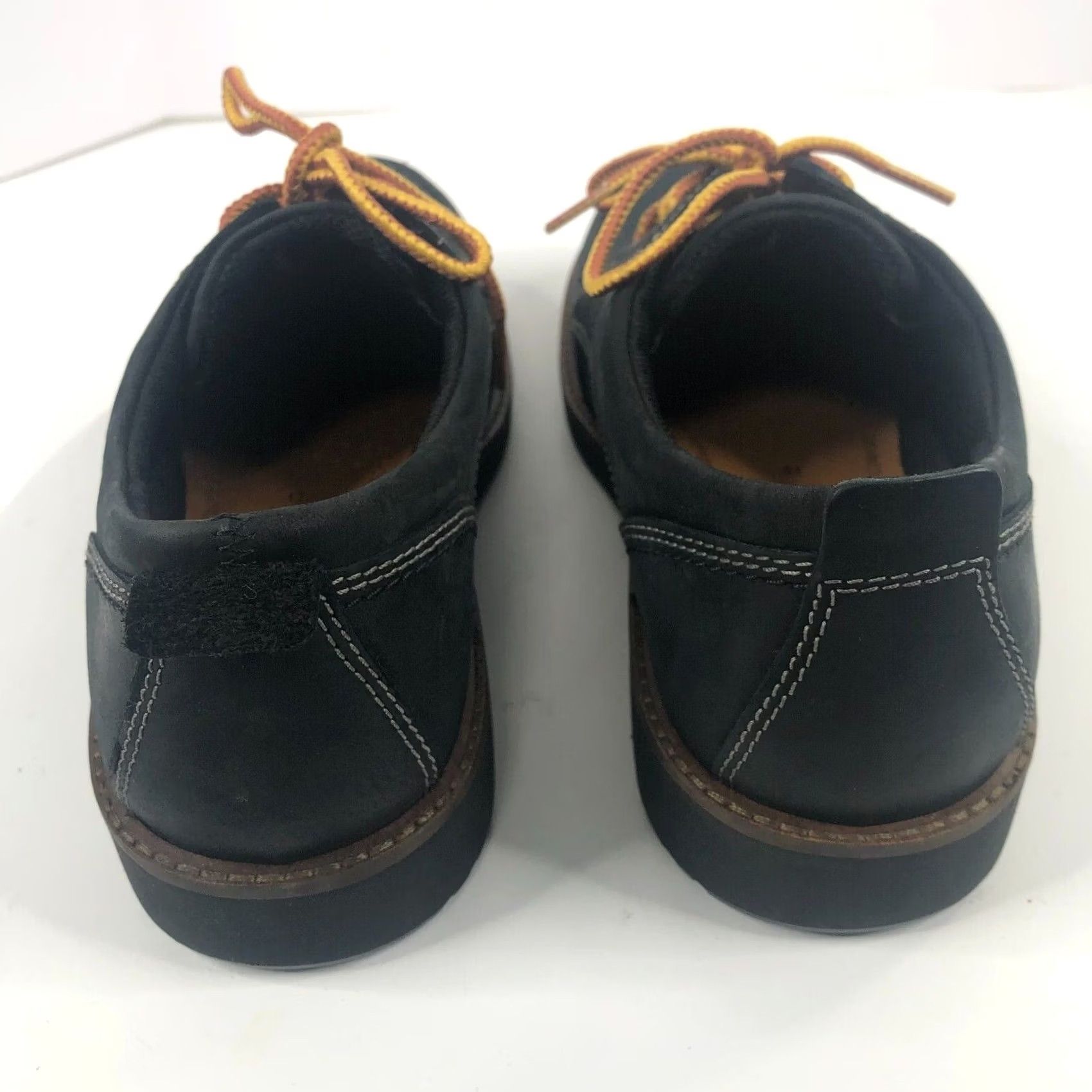 Ecco Ecco Hydromax Moc Toe Lace Up Mens Size 7/7.5 US Navy Blue 41 EUC EU Shoe Lace Up Leather Formal Boots B Solid Navy Mens Size US 7 / EU 40 - 3 Thumbnail
