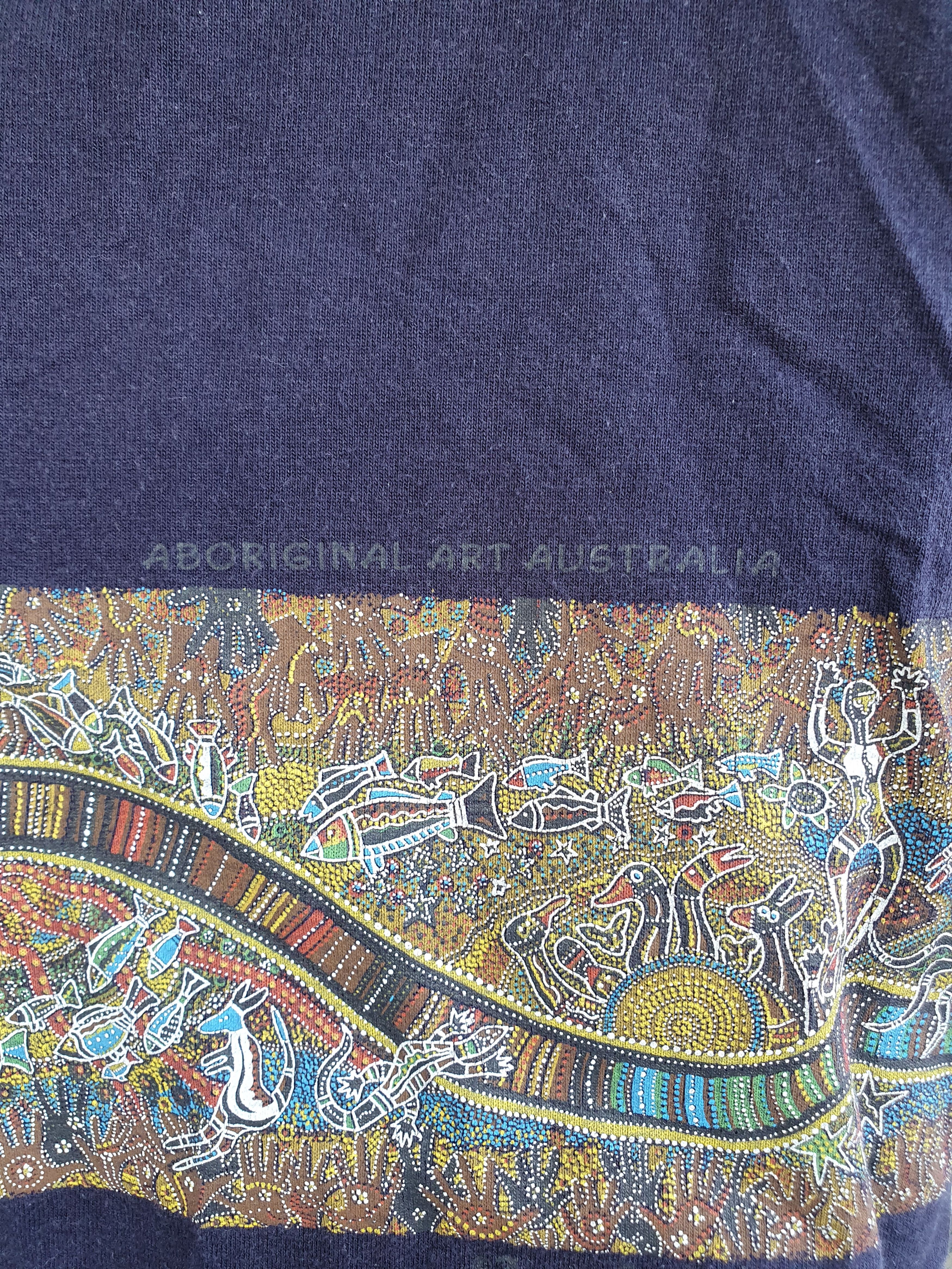 Vintage Danny Eastwood Rainbow Serpent Aboriginal Art Tee Size US M / EU 48-50 / 2 - 8 Thumbnail