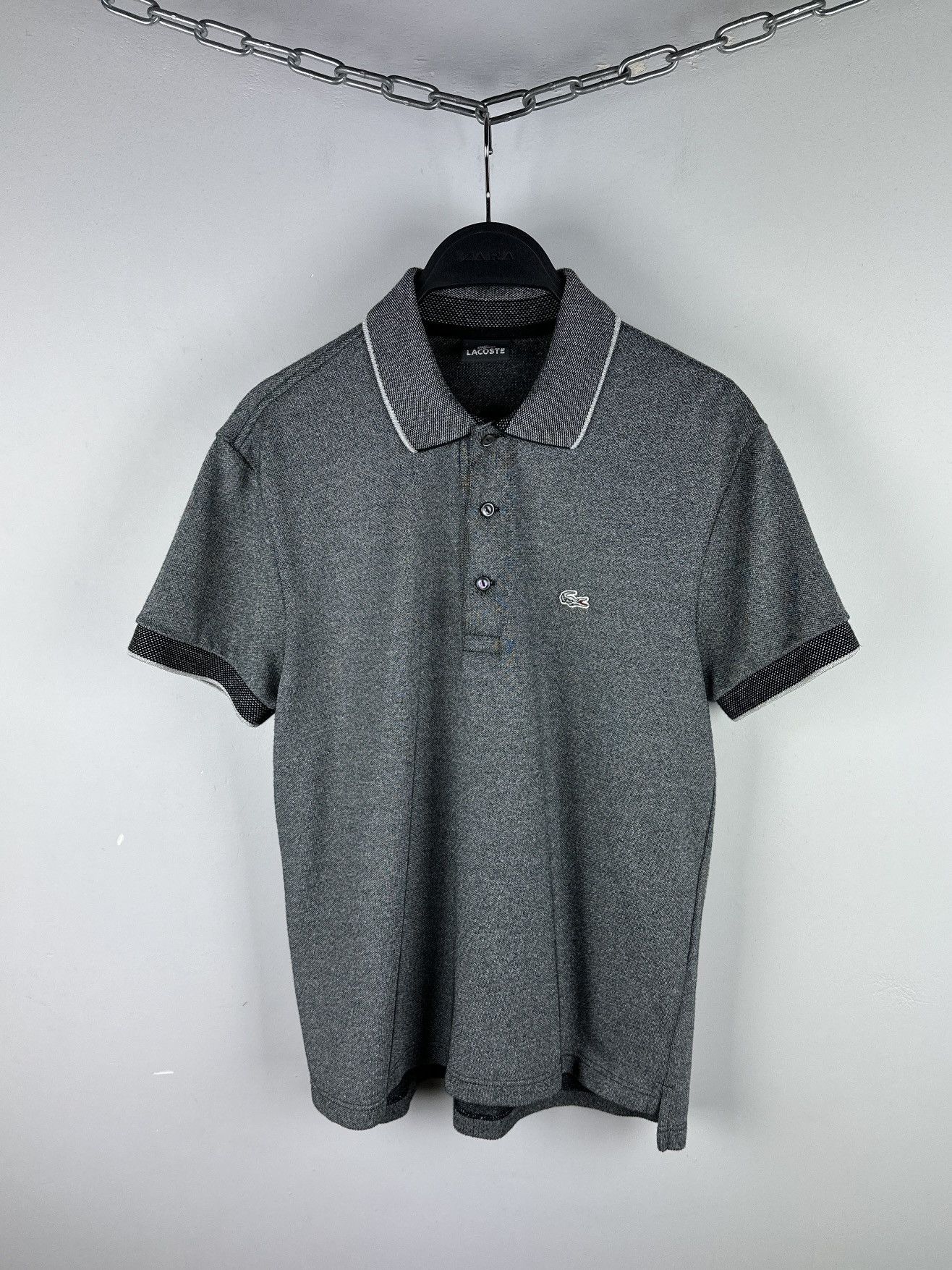 Lacoste Lacoste Techno Polo By Tom Dixon Metallic Gray Shirt Limited Size US S / EU 44-46 / 1 - 1 Thumbnail