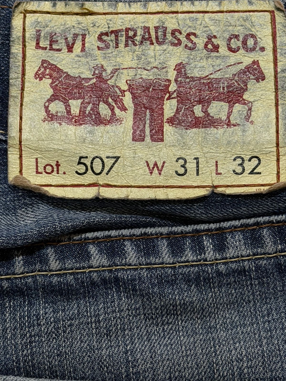 Levi's Vintage 90s Levis 507 Faded Wash Distressed Wide Leg Bootcut Size US 32 / EU 48 - 6 Thumbnail