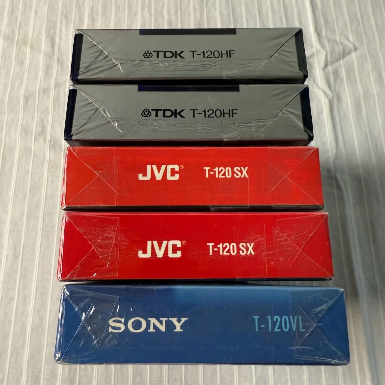 Designer Lot of 5 VTG VHS Cassette Tape JVC Sony TDK High Performance Size ONE SIZE - 7 Thumbnail