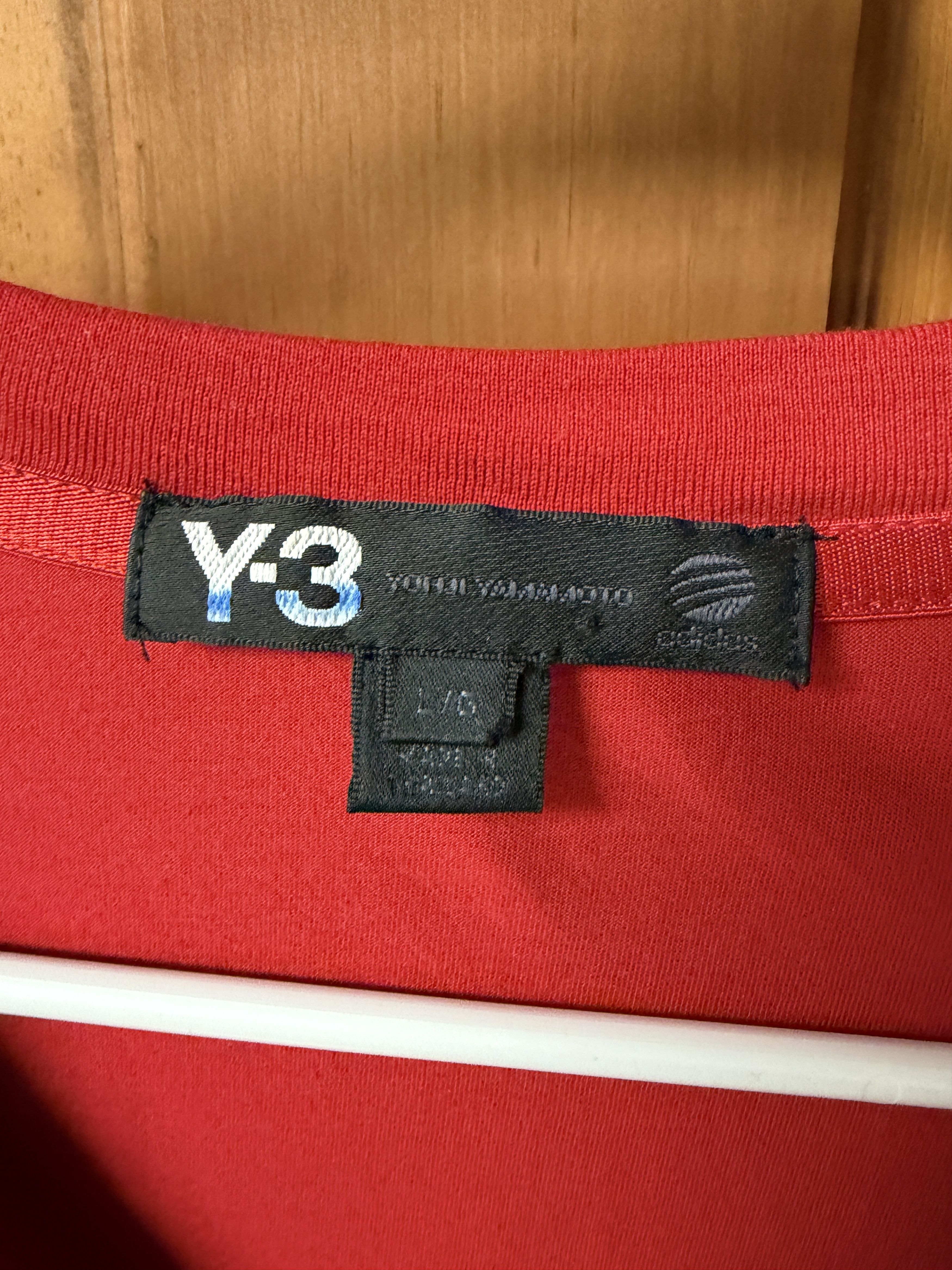 Y-3 Y3 Men's Red T-Shirt Size L-Great Shape! Size US L / EU 52-54 / 3 - 3 Thumbnail