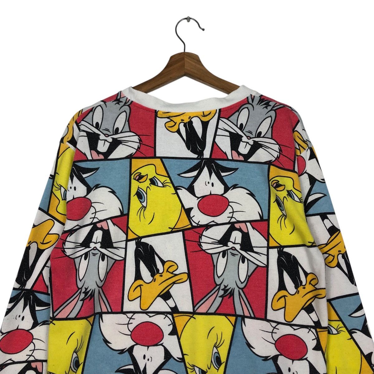 Cartoon Network 📌Vintage Sweatshirt Full Print Looney Tunes Big Logo Size US L / EU 52-54 / 3 - 10 Thumbnail