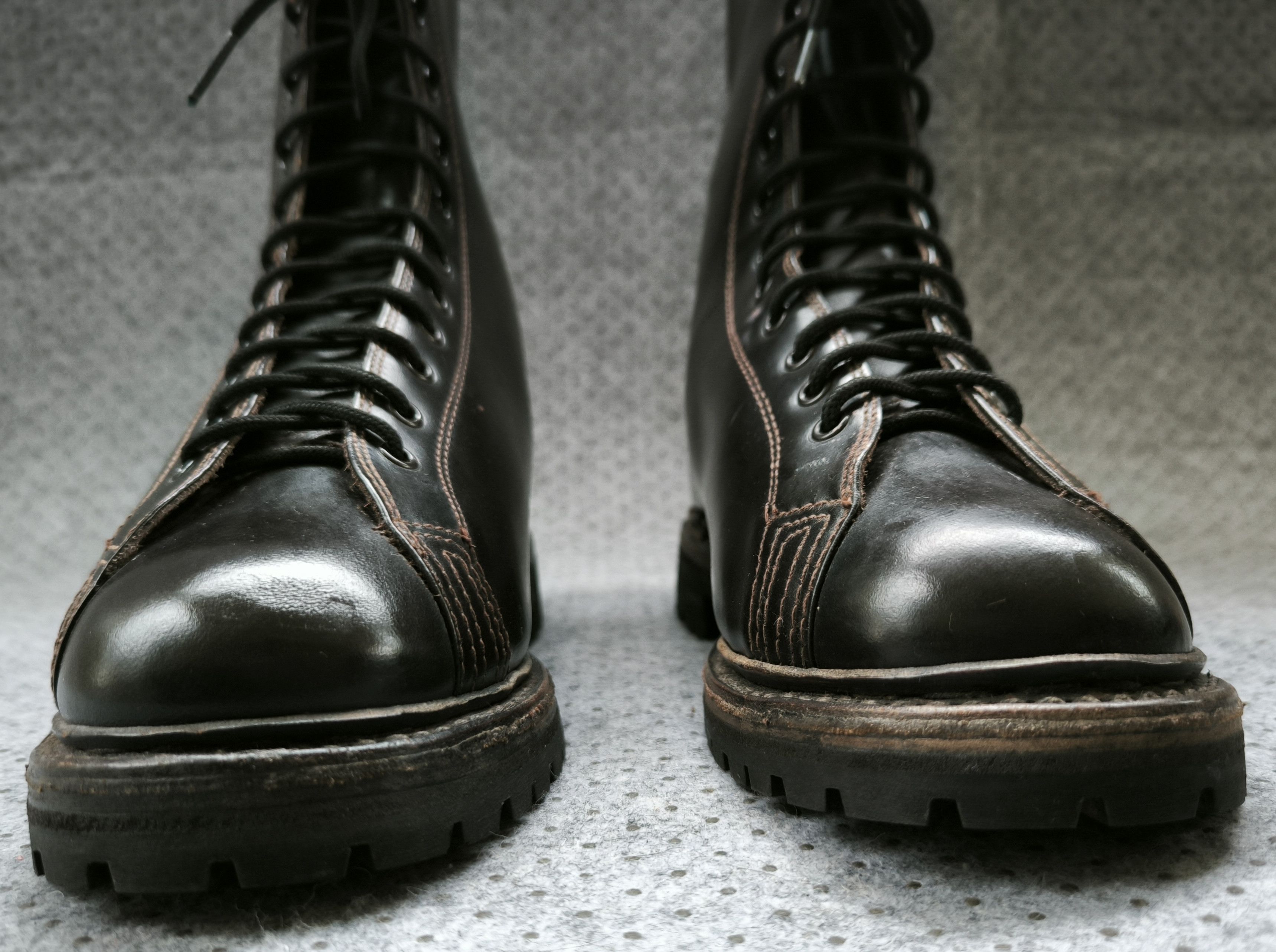 Vintage Vtg 80's DERISI SUD Italian military combat boots DAVOS sole Size US 8.5 / EU 41-42 - 4 Thumbnail